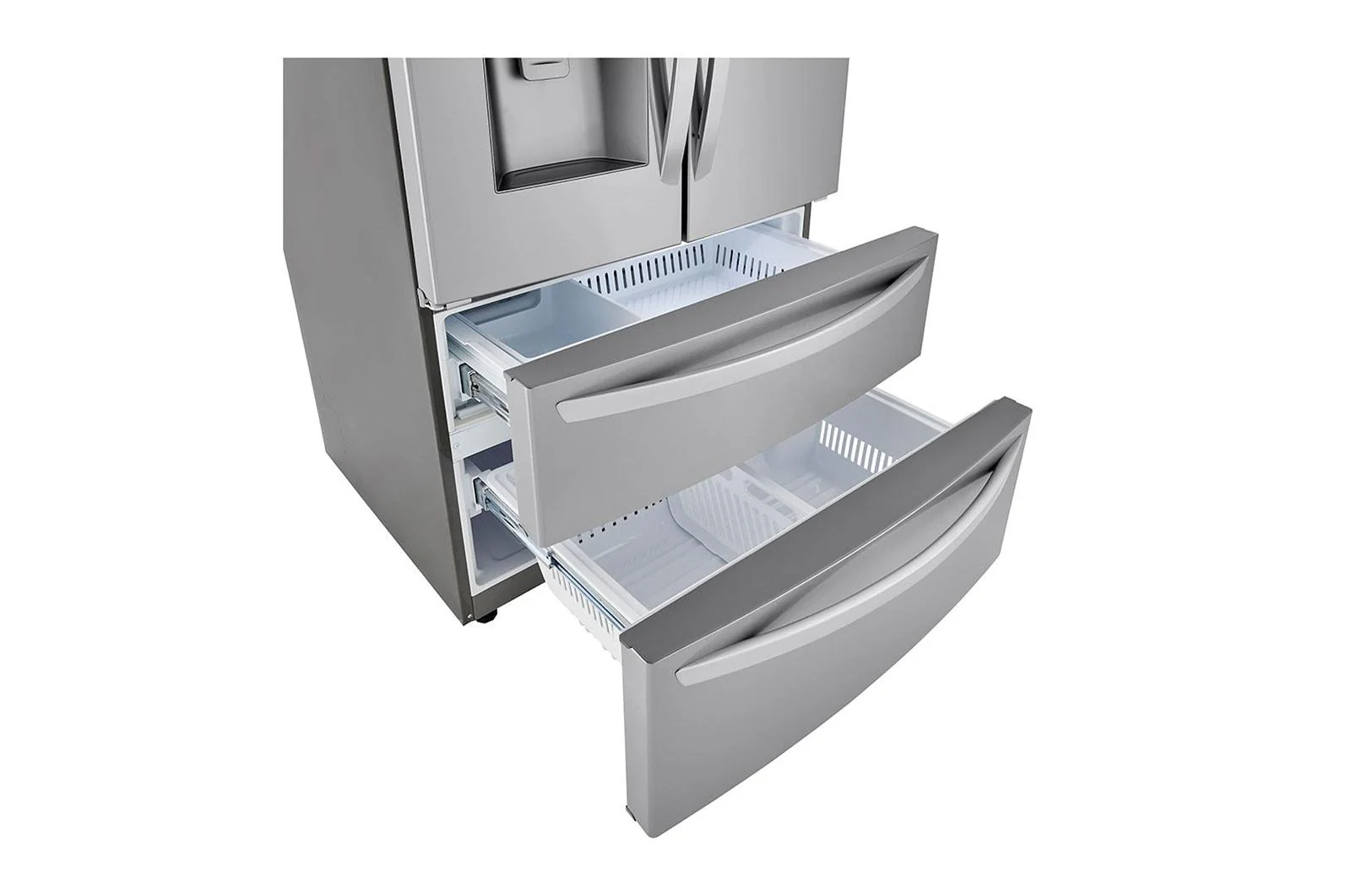 Lg LRMXC2206S 22 cu ft. Smart Counter Depth Double Freezer Refrigerator with Craft Ice™ - Image 11