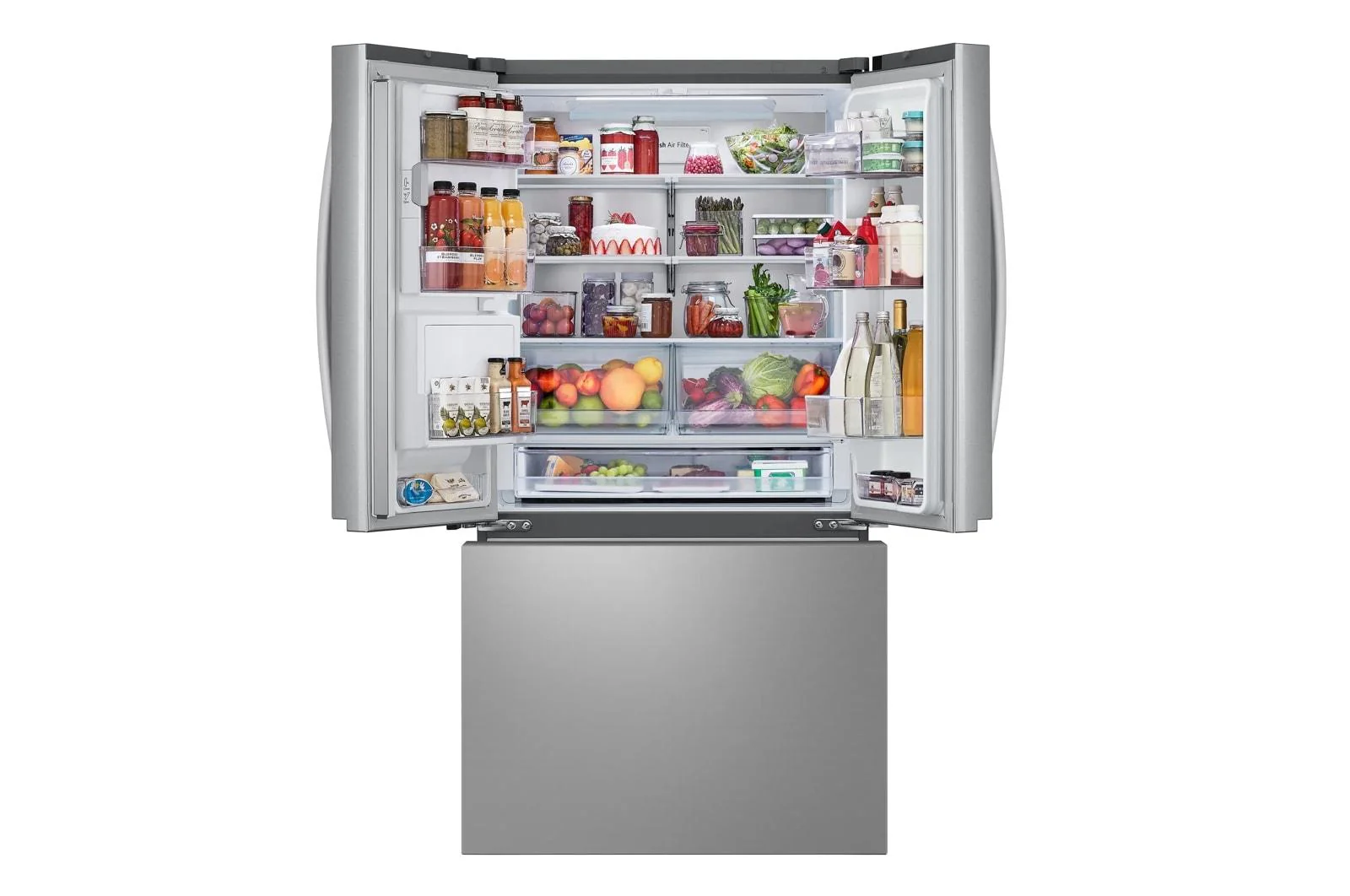 Lg LRRXC2606S 26 cu. ft. Counter-Depth MAX™, French Door Refrigerator, with Craft Ice™ - Image 2