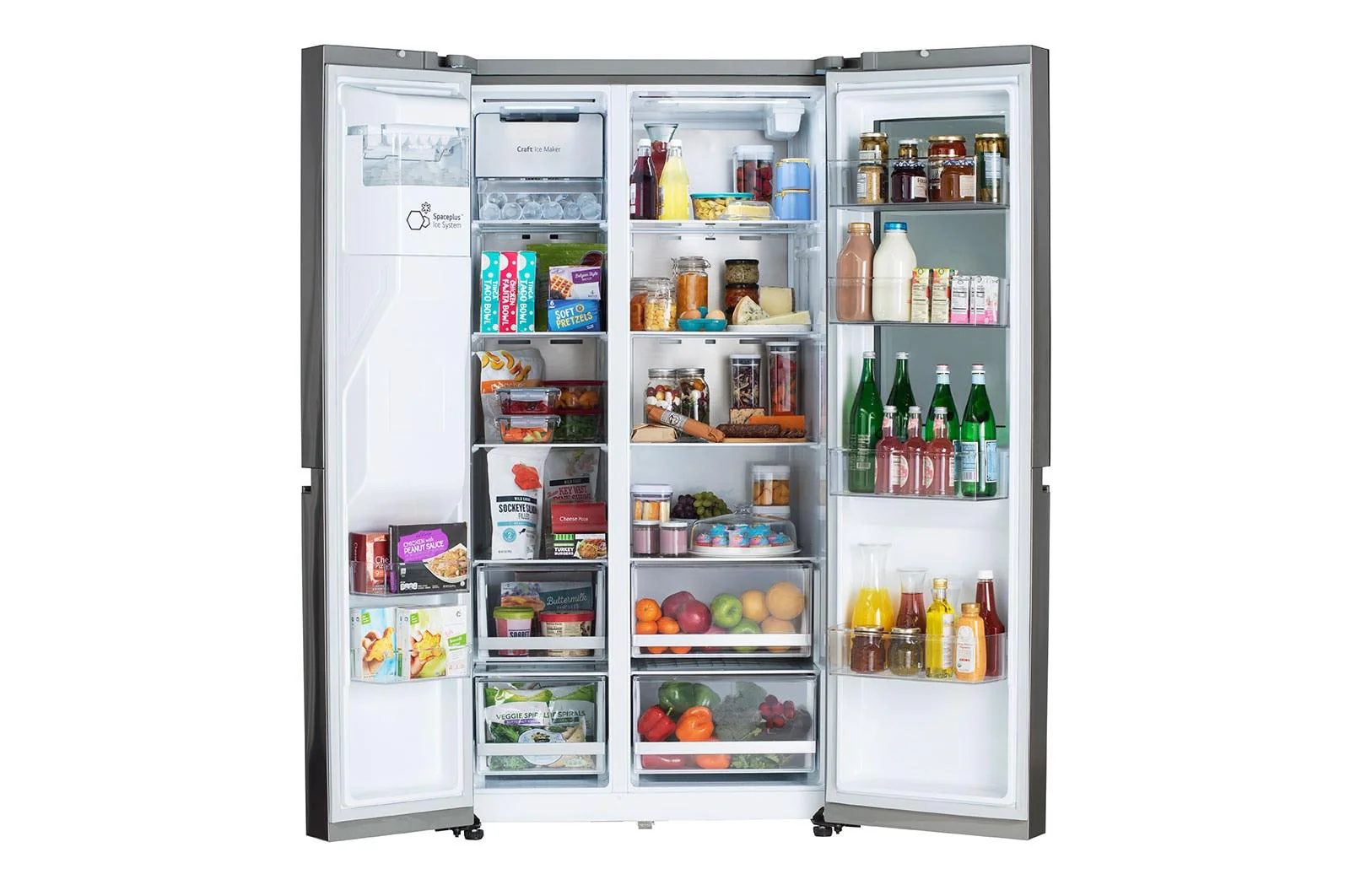 Lg LRSOC2306S 23 cu. ft. Smart Side-by-Side Counter-Depth InstaView® Refrigerator with Craft Ice™ - Image 4