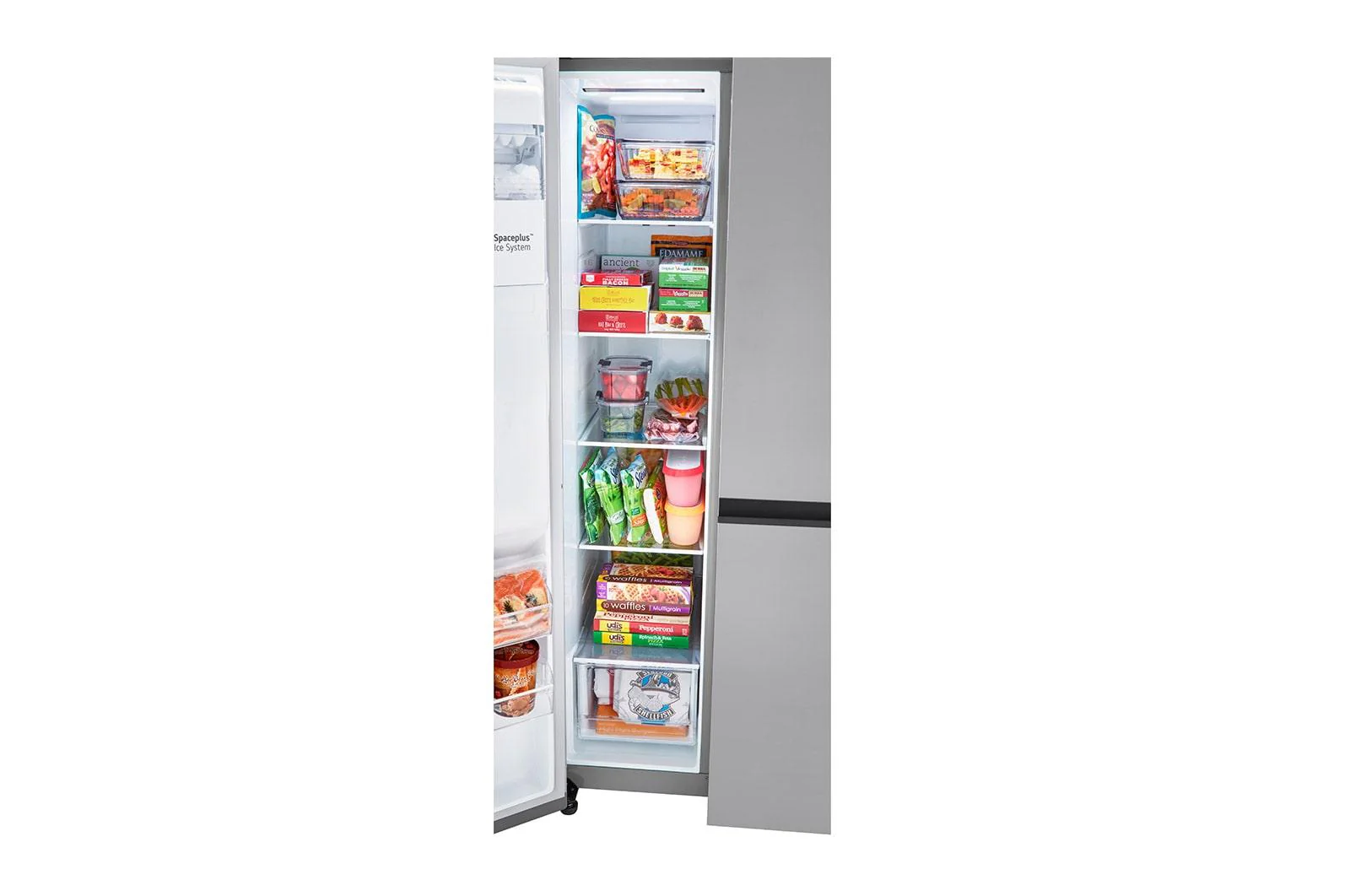 Lg LRSXC2306S 23 cu. ft. Side-by-Side Counter-Depth Refrigerator with Smooth Touch Dispenser - Image 11