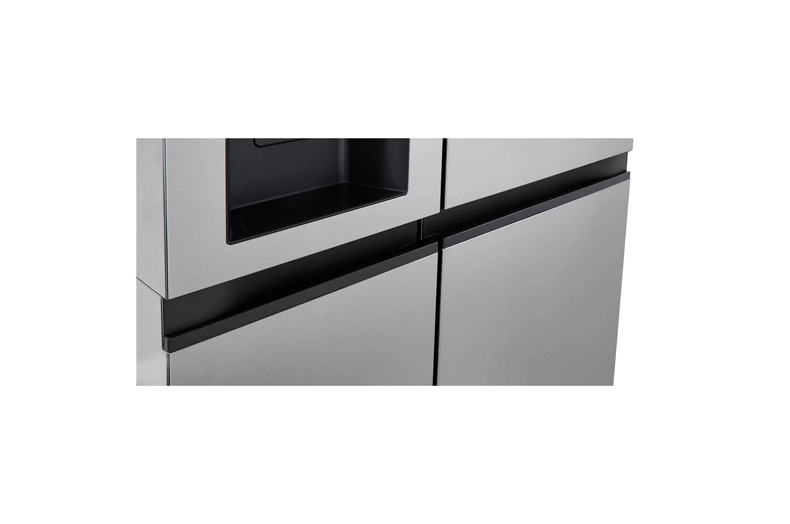 Lg LRSXC2306S 23 cu. ft. Side-by-Side Counter-Depth Refrigerator with Smooth Touch Dispenser - Image 4