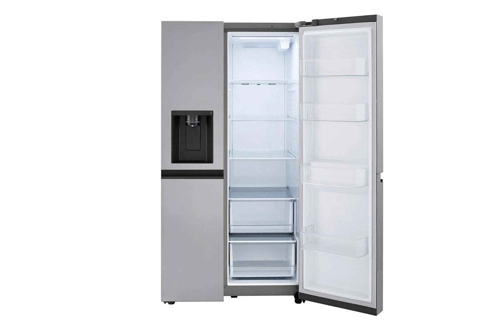 Lg LRSXC2306S 23 cu. ft. Side-by-Side Counter-Depth Refrigerator with Smooth Touch Dispenser - Image 6