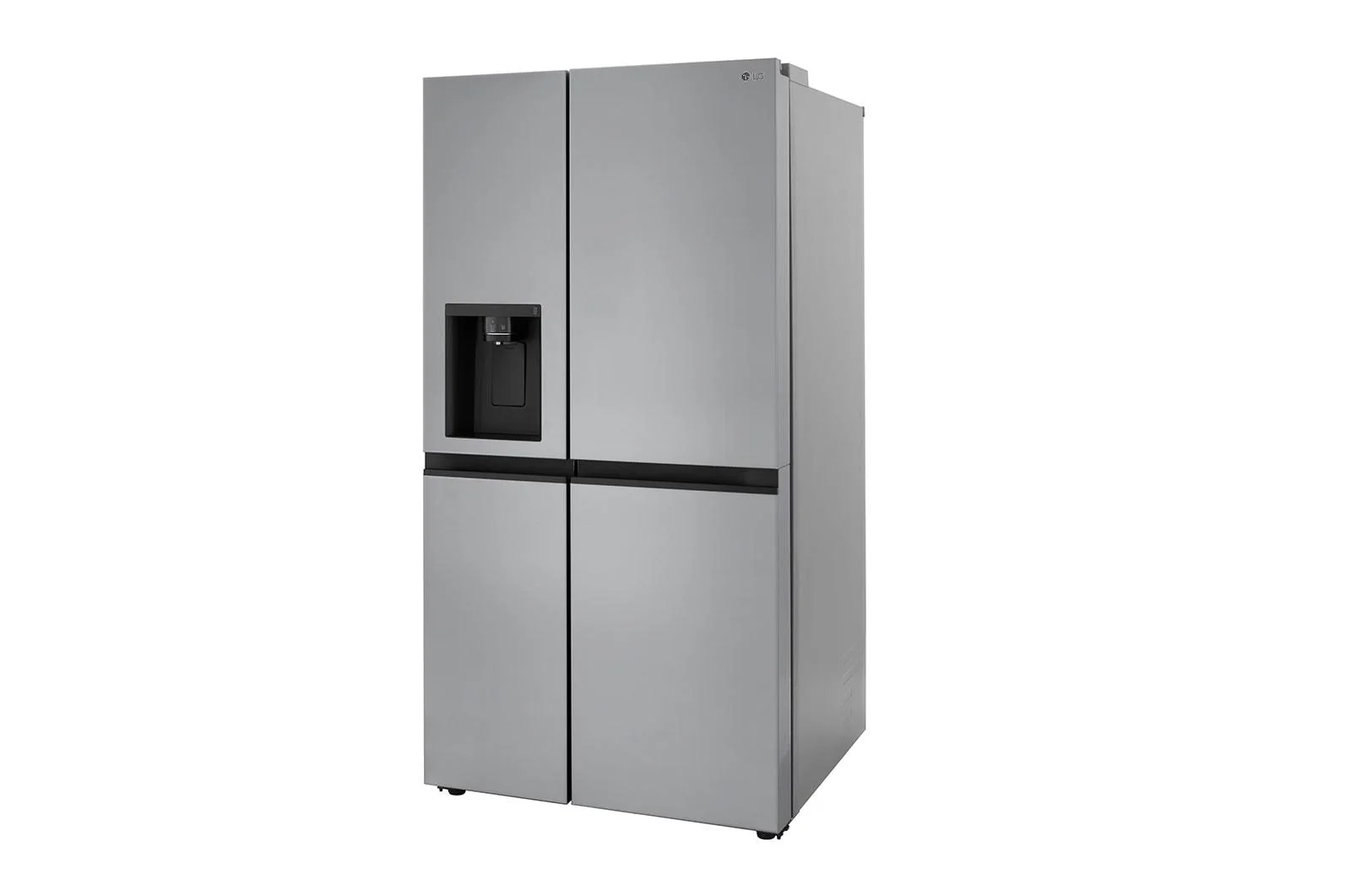 Lg LRSXC2306V 23 cu. ft. Side-by-Side Counter-Depth Refrigerator with Smooth Touch Dispenser - Image 2