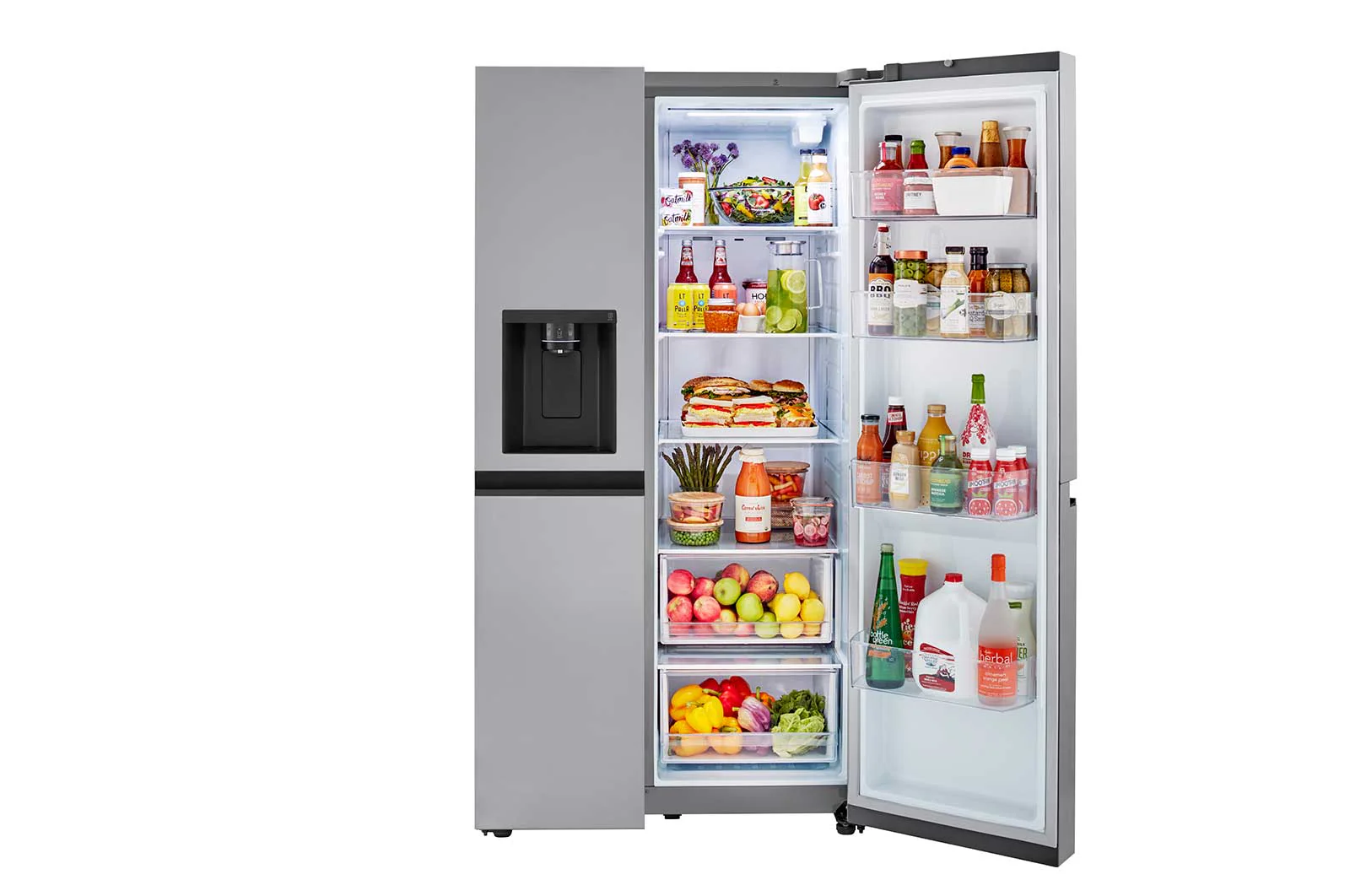 Lg 27 cu. ft. Side-by-Side Refrigerator with Smooth Touch Ice Dispenser - Image 2