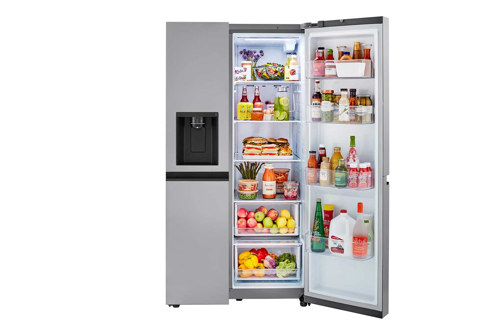 Lg LRSXS2706V 27 cu. ft. Side-by-Side Refrigerator with Smooth Touch Ice Dispenser - Image 5