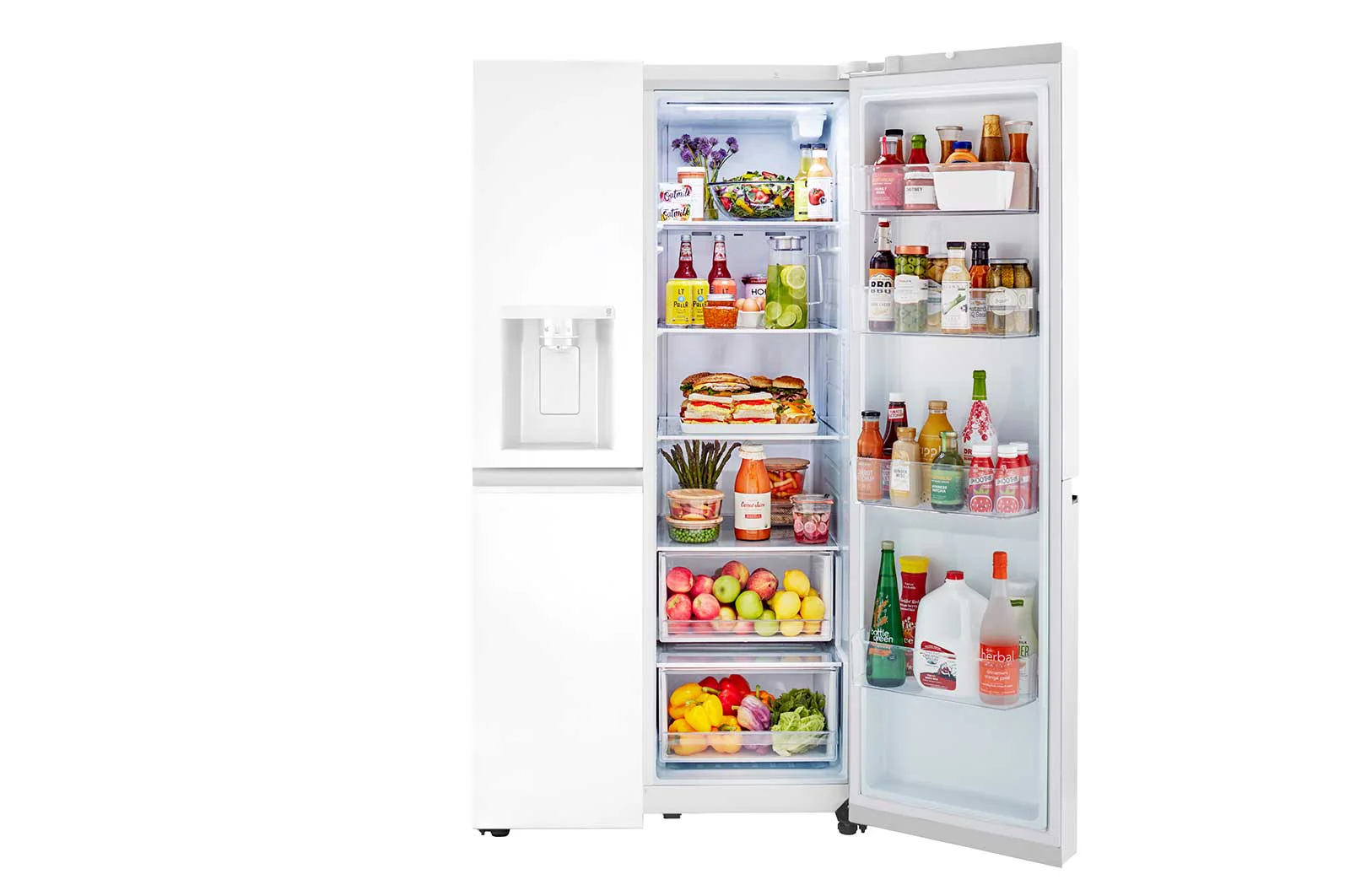 Lg 27 cu. ft. Side-by-Side Refrigerator with Smooth Touch Ice Dispenser - Image 2