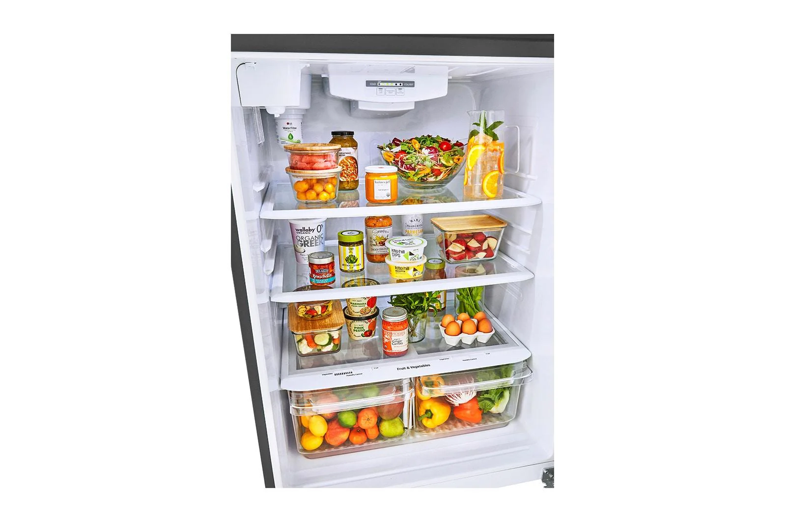 Lg LRTLS2403S 24 cu. ft. 33 Inch Wide Top Freezer Refrigerator - Stainless Steel - Image 5