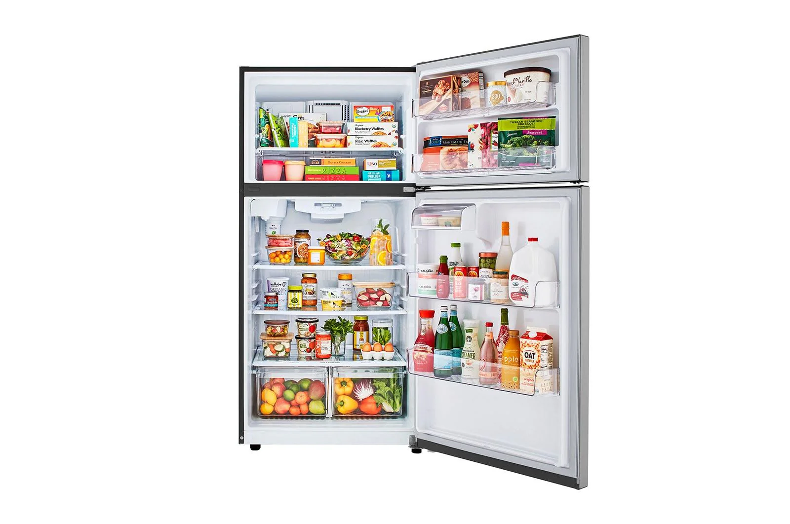Lg LRTLS2403S 24 cu. ft. 33 Inch Wide Top Freezer Refrigerator - Stainless Steel - Image 8