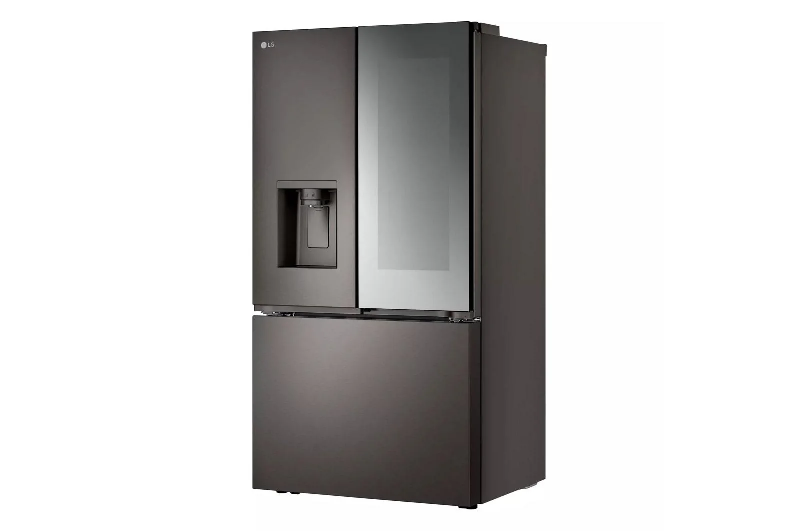 Lg LRYKC2606D 26 cu. ft. Smart Mirror InstaView® Counter-Depth MAX™ French Door Refrigerator with Four Types of Ice - Image 3