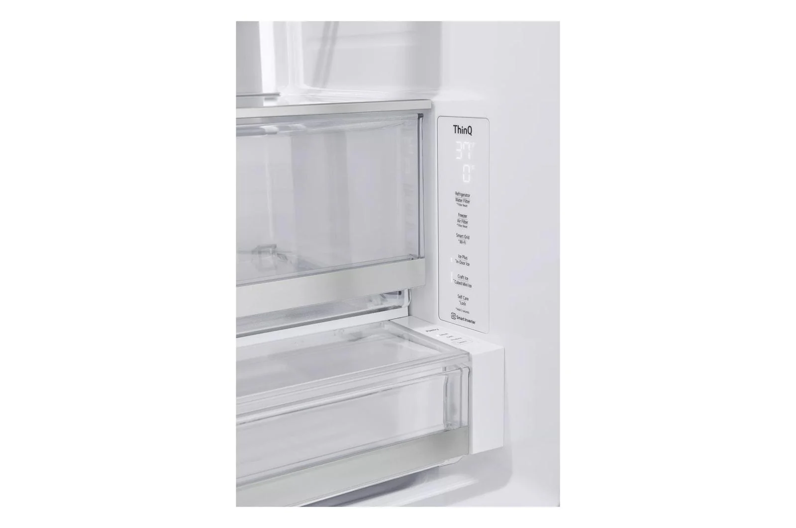 Lg 31 cu. ft. Smart Standard-Depth MAX™ French Door Refrigerator with Four Types of Ice and Mirror InstaView® - Image 9