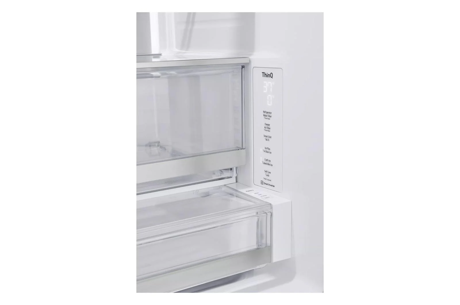 Lg 31 cu. ft. Smart Standard-Depth MAX™ French Door Refrigerator with Four Types of Ice and Mirror InstaView® - Image 7