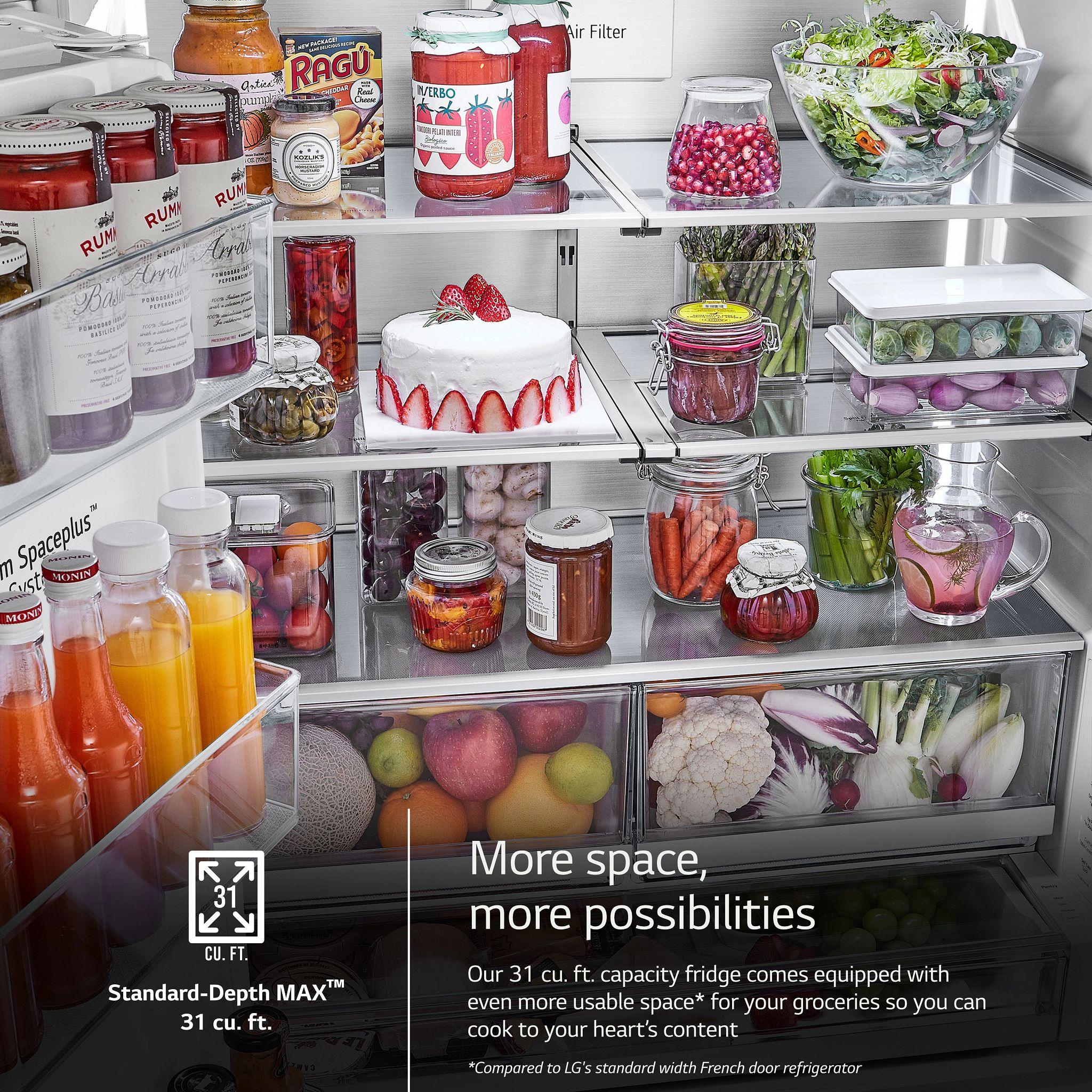 Lg 31 cu. ft. Smart Standard-Depth MAX™ French Door Refrigerator with Four Types of Ice - Image 13