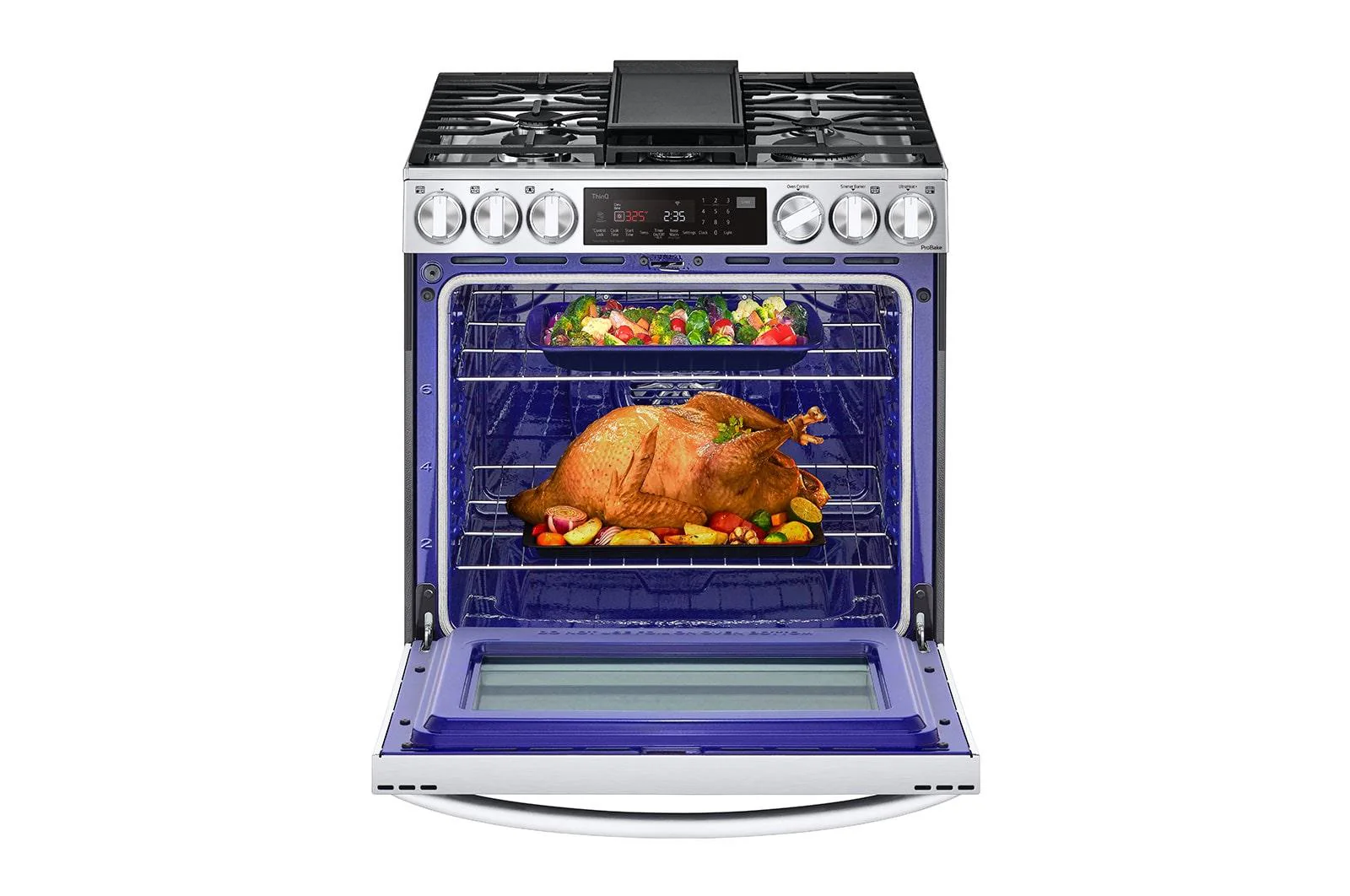 Lg LSDL6336F 6.3 cu. ft. Smart Dual Fuel Slide-in Range with InstaView®, ProBake Convection®, Air Fry and Air Sous Vide - Image 5