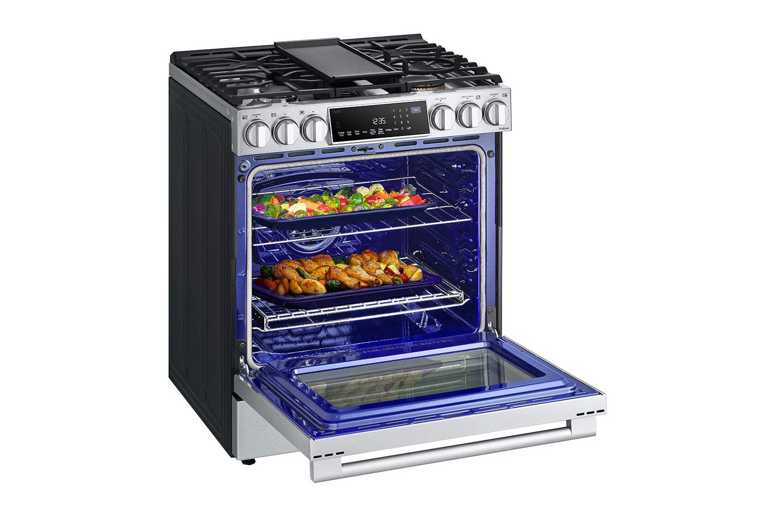 LSDS6338F LG STUDIO 6.3 cu. ft. Smart Wi-Fi Dual Fuel Slide-in Range with ProBake Convection® and EasyClean® - Image 7