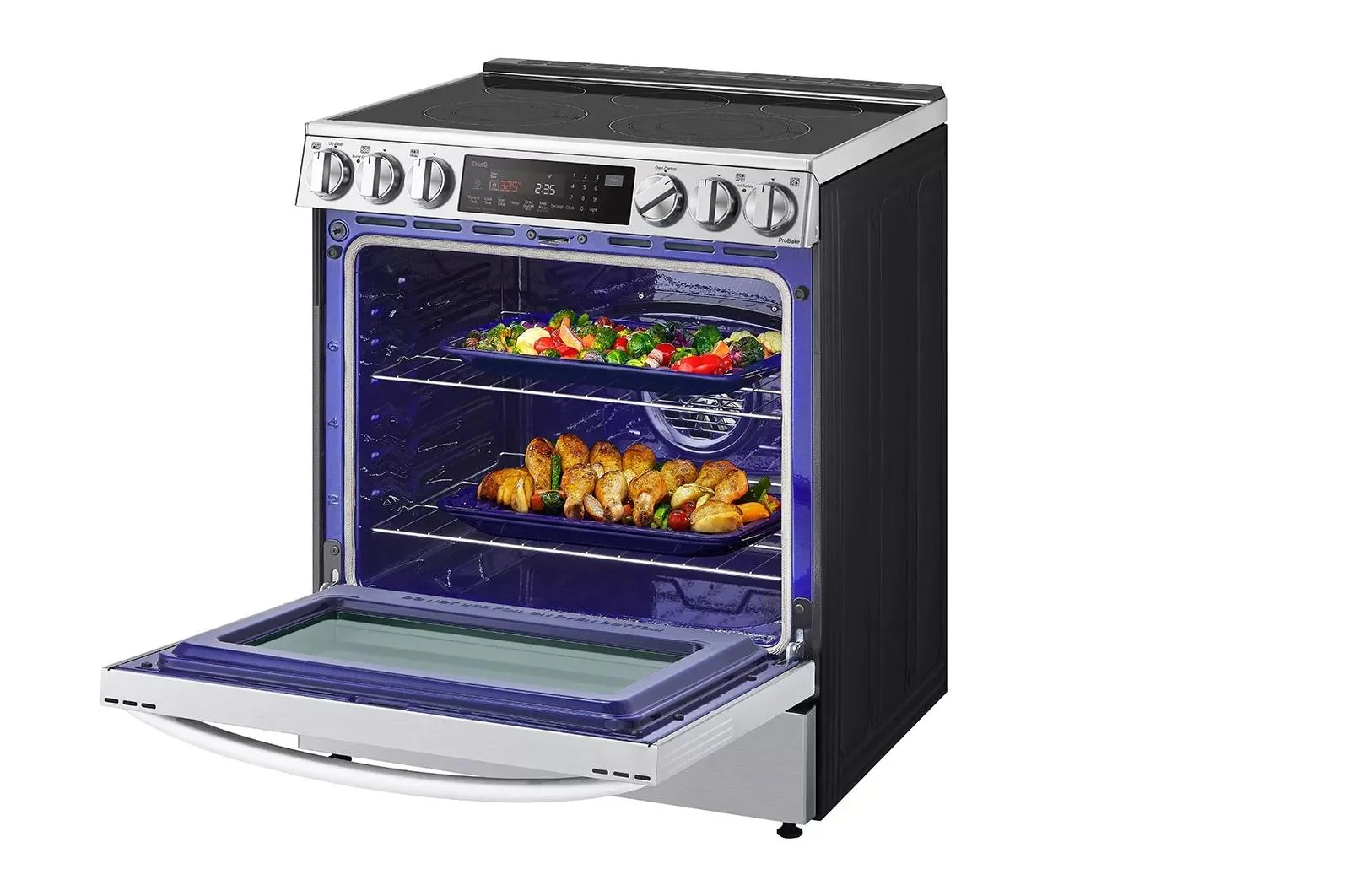 Lg LSEL6335FE 6.3 cu. ft. Smart Wi-Fi Enabled ProBake Convection® InstaView® Electric Slide-In Range with Air Fry - Image 9