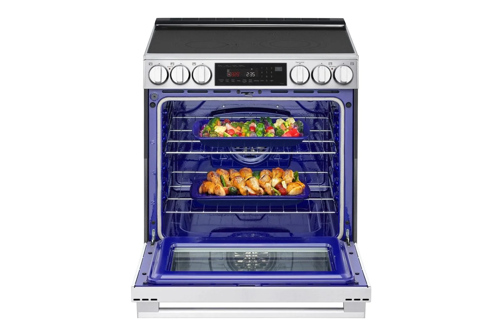 Lg LSEL6335XE 6.3 cu. ft. Smart Electric Slide-in Range with InstaView®, ProBake Convection®, and Air Fry - Image 7