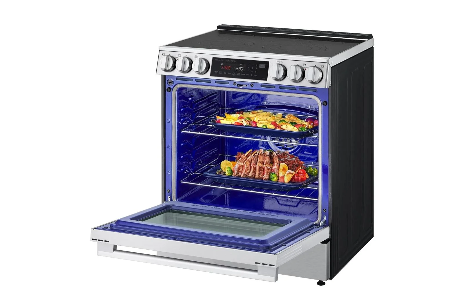 Lg LSEL6335XE 6.3 cu. ft. Smart Electric Slide-in Range with InstaView®, ProBake Convection®, and Air Fry - Image 8