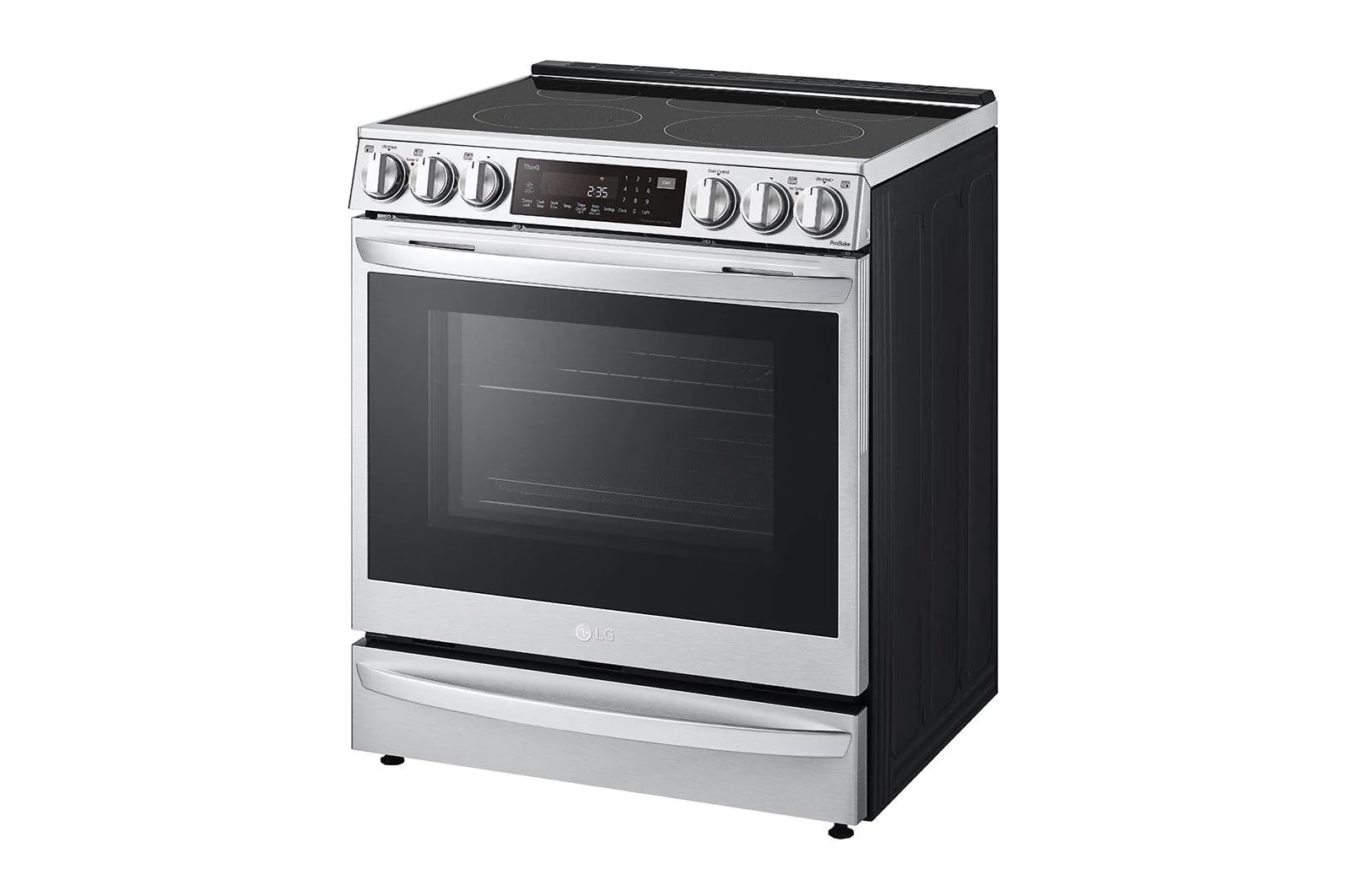 Lg LSEL6337F 6.3 cu. ft. Smart Wi-Fi Enabled ProBake Convection® InstaView™ Electric Slide-in Range with Air Fry - Image 4