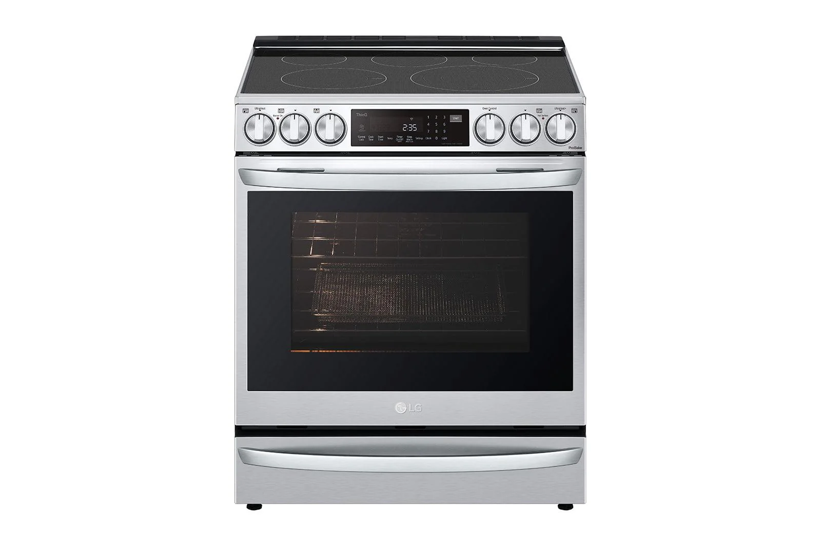 Lg LSEL6337F 6.3 cu. ft. Smart Wi-Fi Enabled ProBake Convection® InstaView™ Electric Slide-in Range with Air Fry - Image 5