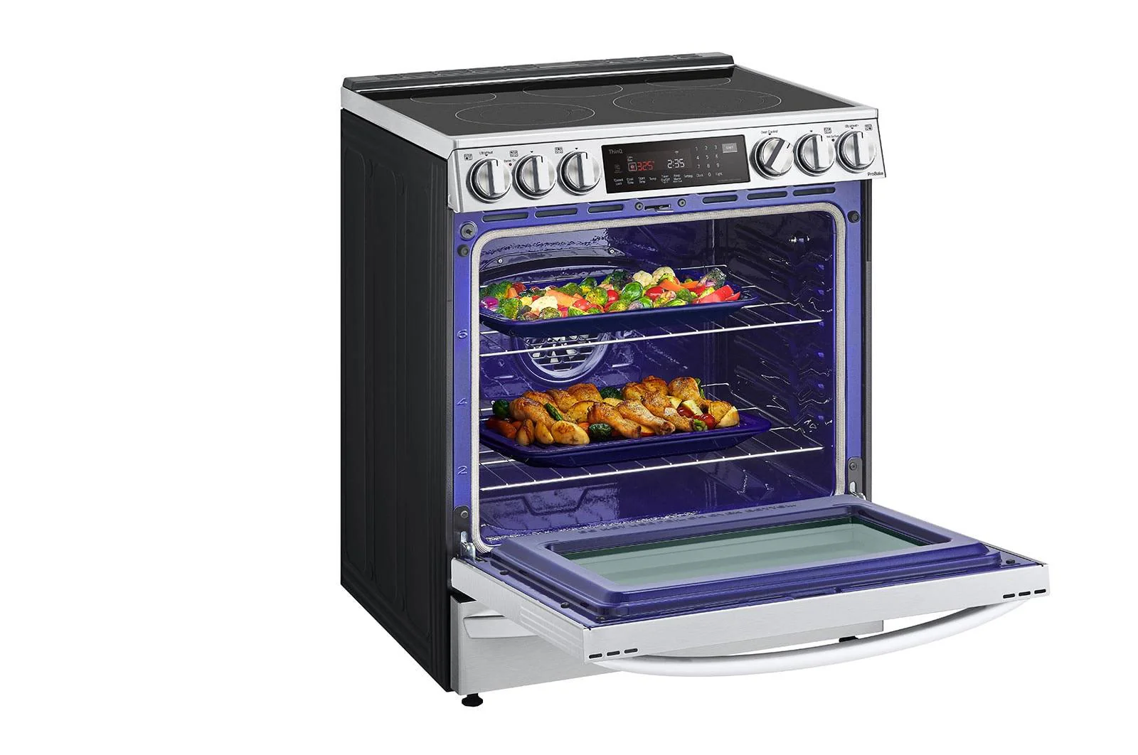 Lg LSEL6337F 6.3 cu. ft. Smart Wi-Fi Enabled ProBake Convection® InstaView™ Electric Slide-in Range with Air Fry - Image 8
