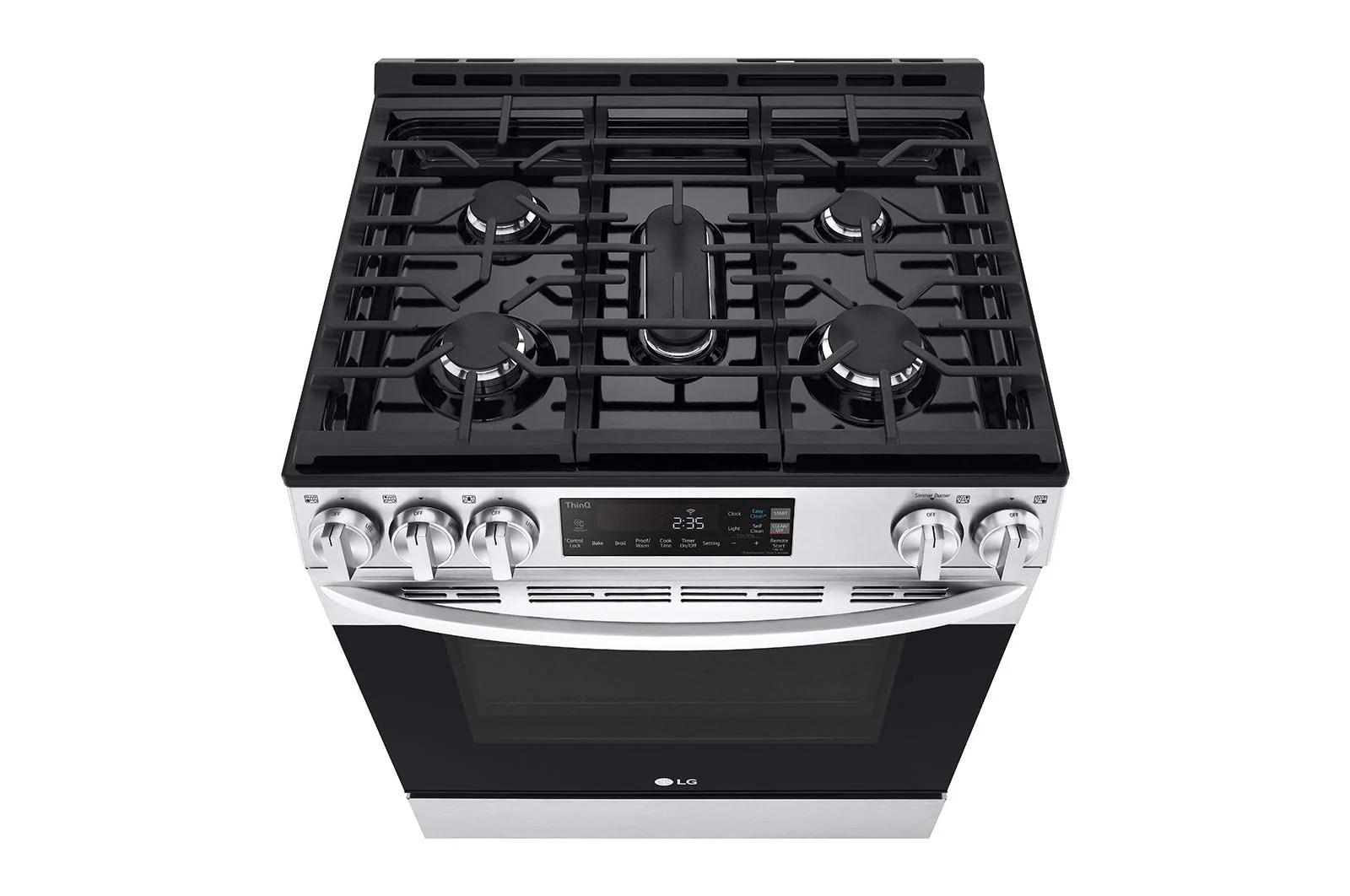 Lg LSGL5831F 5.8 cu. ft. Gas Single OvenSlide-in Range, EasyClean® plus Self Clean, ThinQ™, Printproof™ StainlessSteel - Image 11