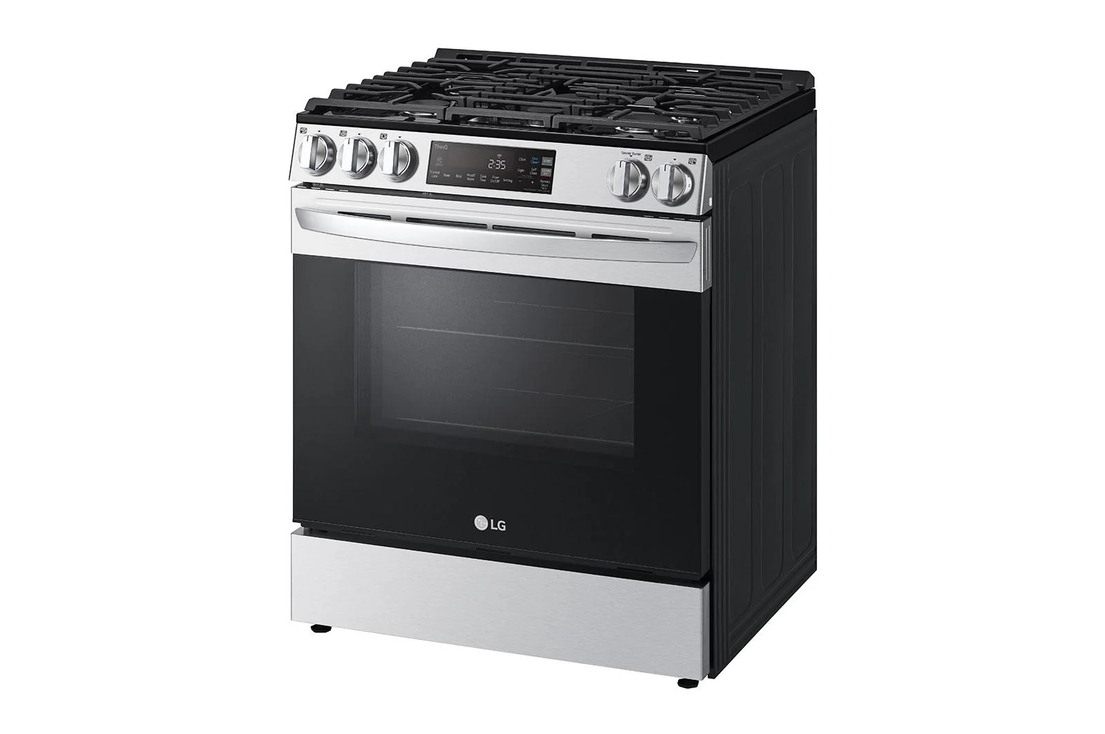 Lg LSGL5831F 5.8 cu. ft. Gas Single OvenSlide-in Range, EasyClean® plus Self Clean, ThinQ™, Printproof™ StainlessSteel - Image 3