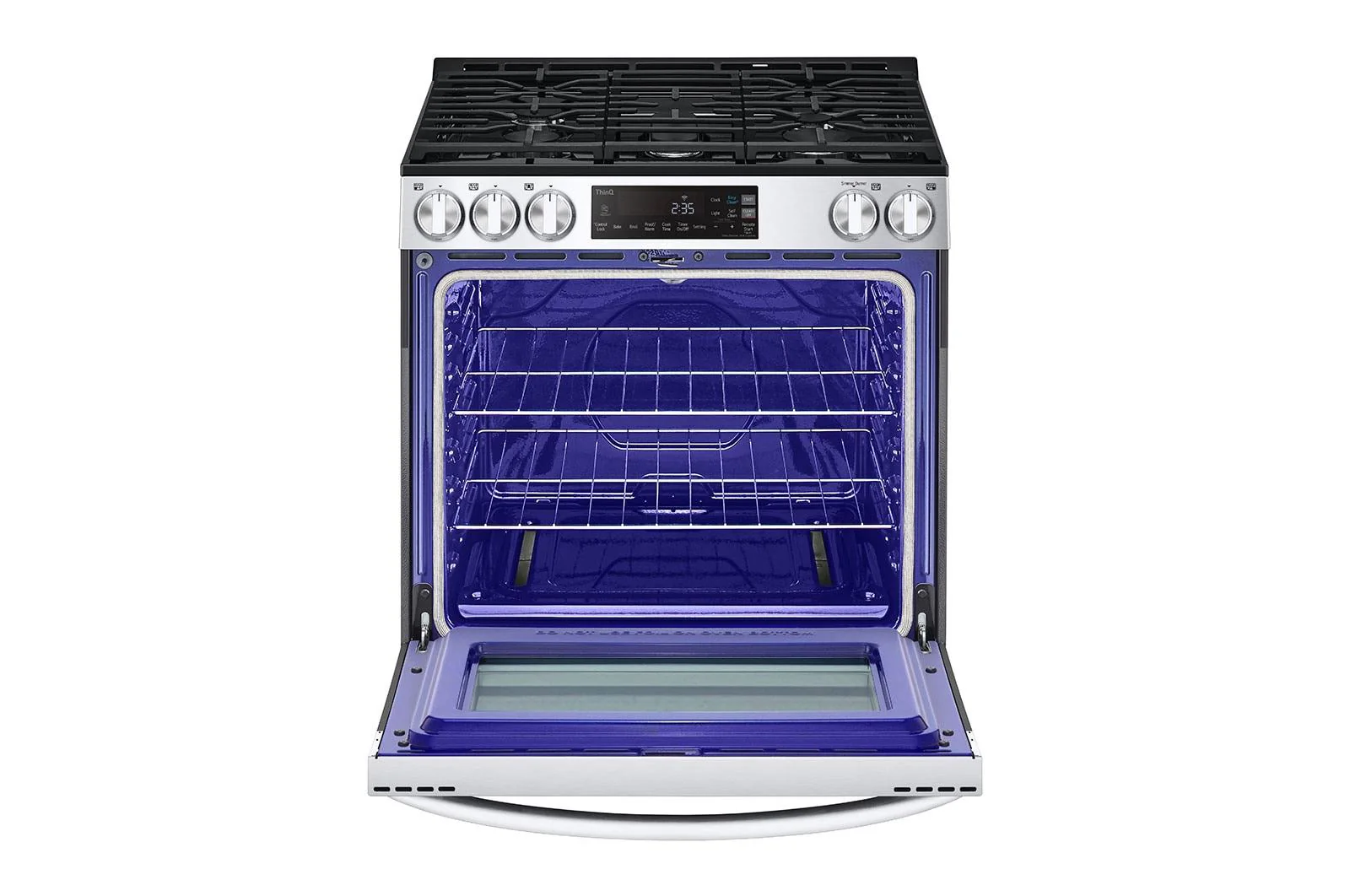 Lg LSGL5831F 5.8 cu. ft. Gas Single OvenSlide-in Range, EasyClean® plus Self Clean, ThinQ™, Printproof™ StainlessSteel - Image 5