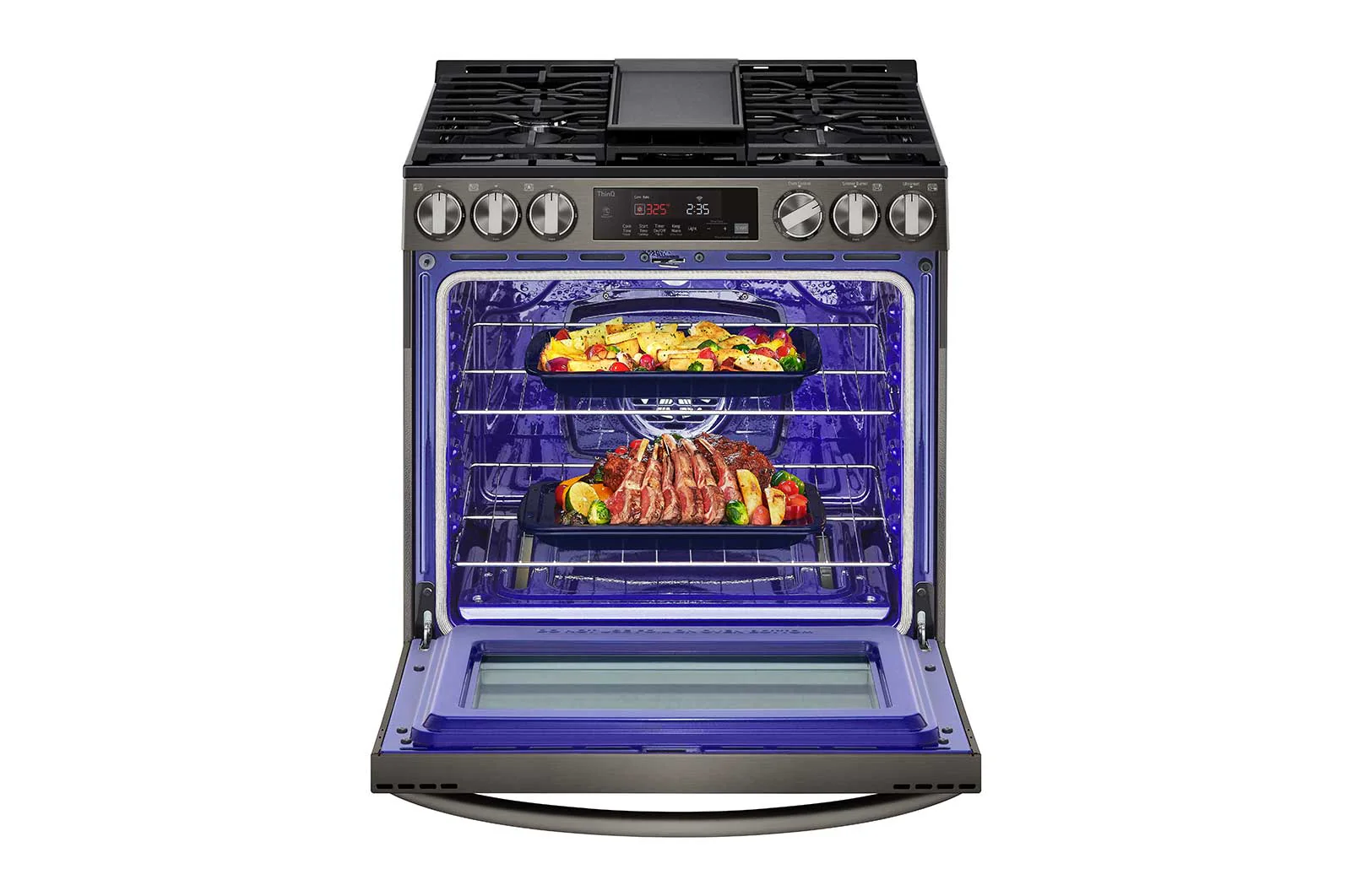 Lg LSGL5833D 5.8 cu ft. Smart Wi-Fi Enabled Fan Convection Gas Slide-in Range with Air Fry & EasyClean® - Image 8