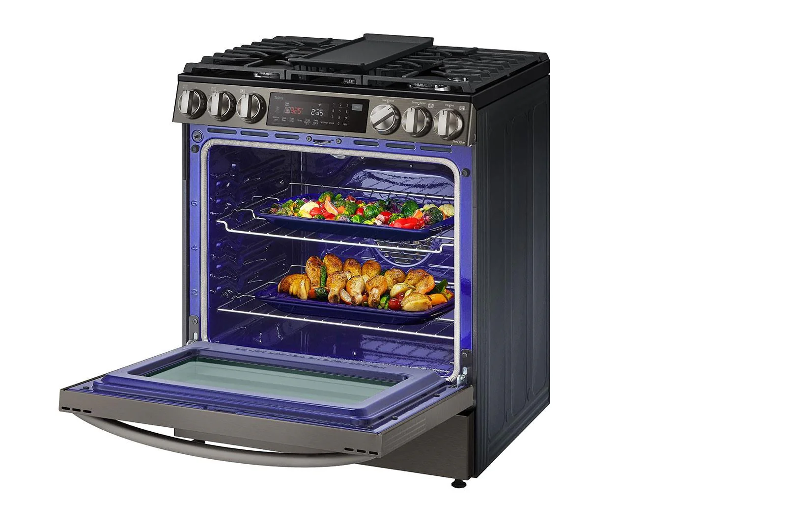 Lg LSGL6335D 6.3 cu. ft. Smart Wi-Fi Enabled ProBake Convection® InstaView® Gas Slide-In Range with Air Fry - Image 9