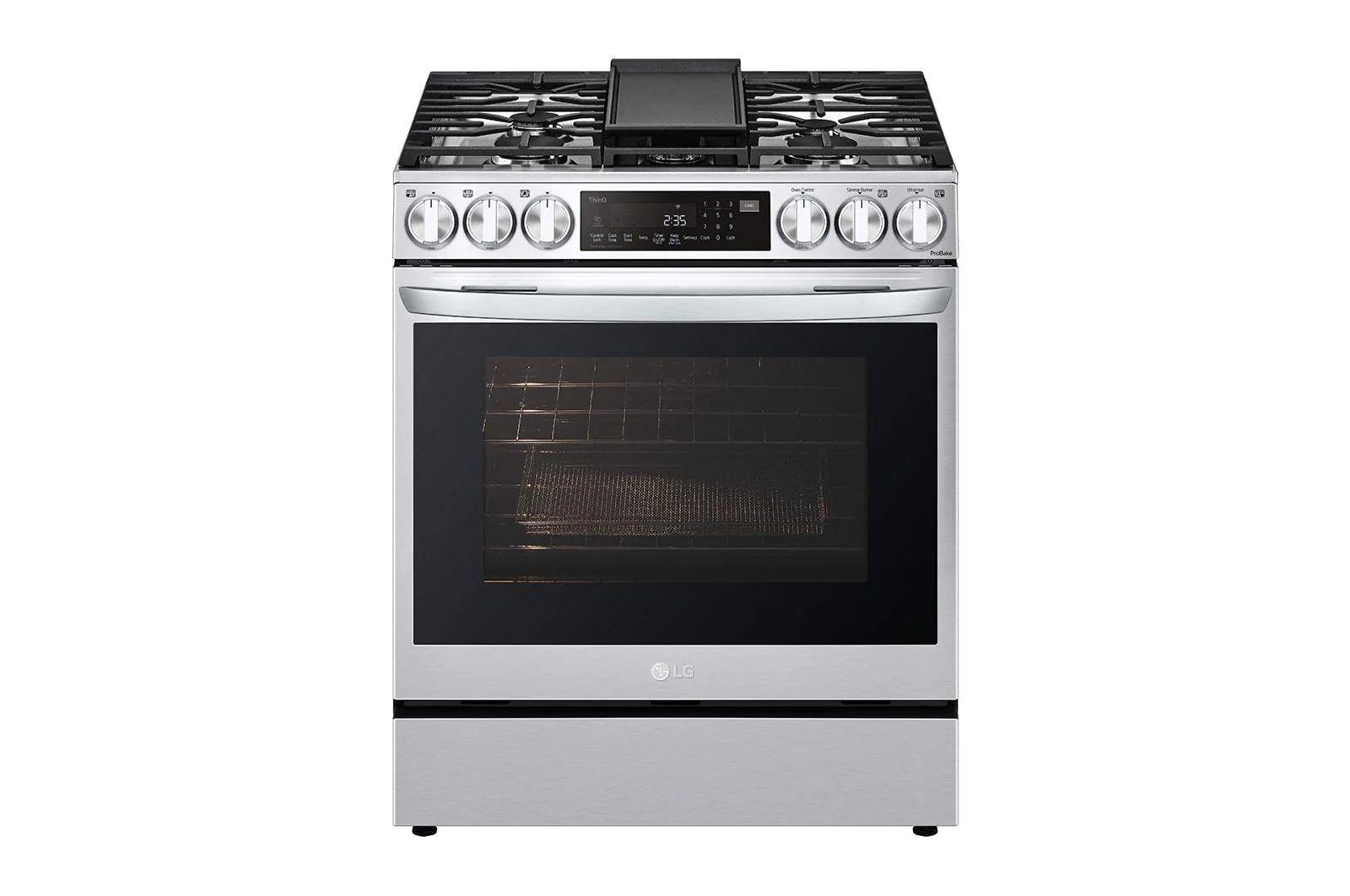 Lg LSGL6335F 6.3 cu. ft. Smart Wi-Fi Enabled ProBake Convection® InstaView® Gas Slide-In Range with Air Fry - Image 5