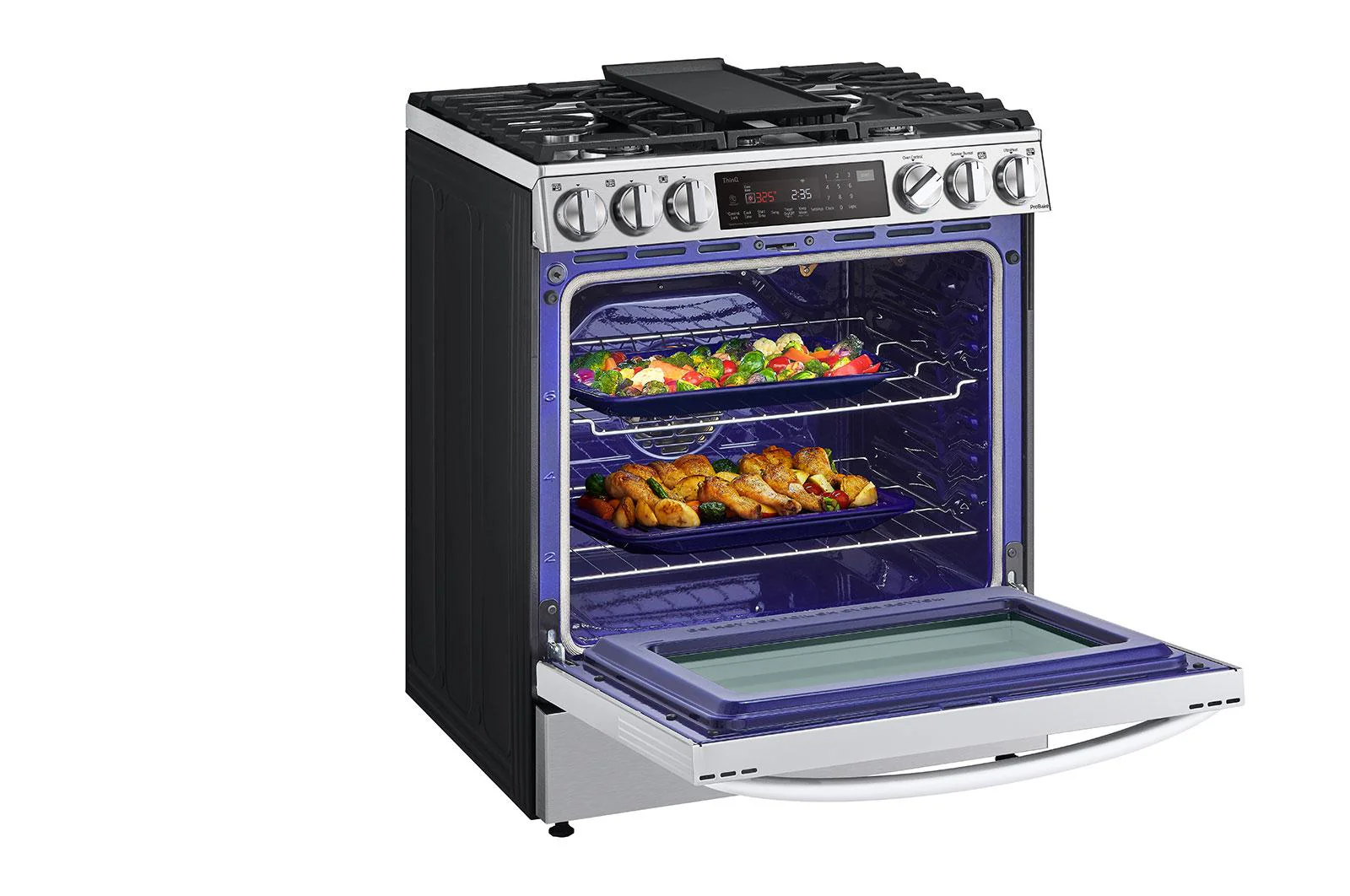 Lg LSGL6335F 6.3 cu. ft. Smart Wi-Fi Enabled ProBake Convection® InstaView® Gas Slide-In Range with Air Fry - Image 8