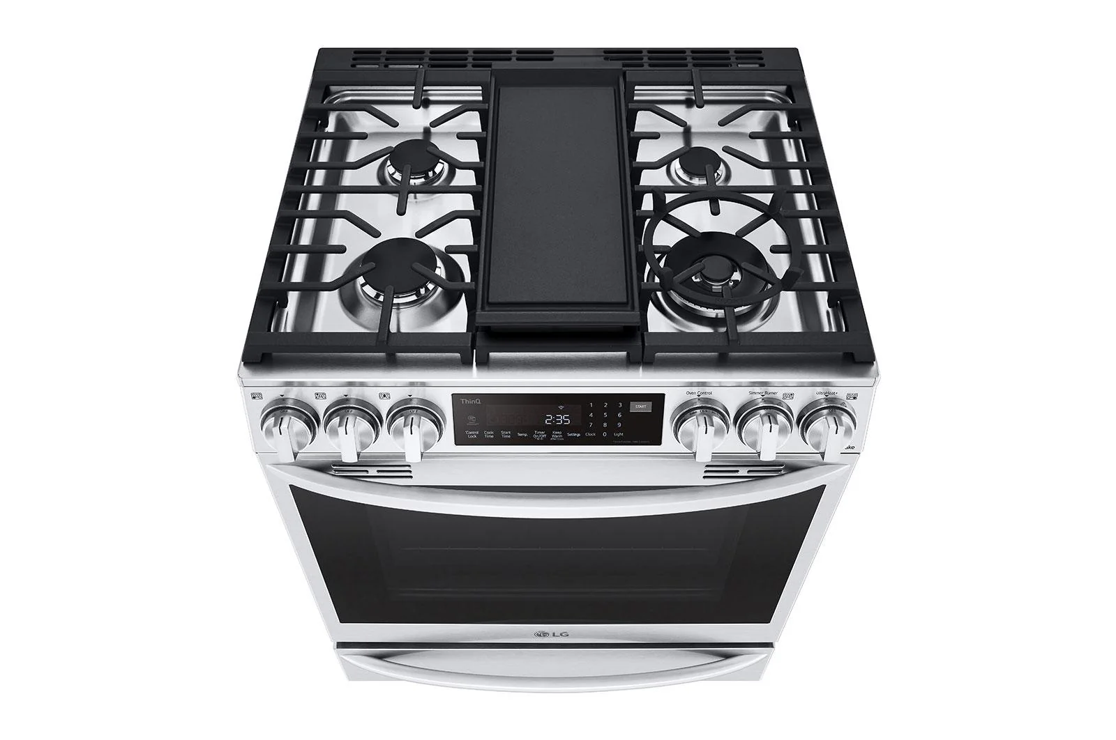 Lg LSGL6337F 6.3 cu. ft. Smart Gas Slide-in Range with InstaView® ProBake Convection®, Air Fry, and Air Sous Vide - Image 10