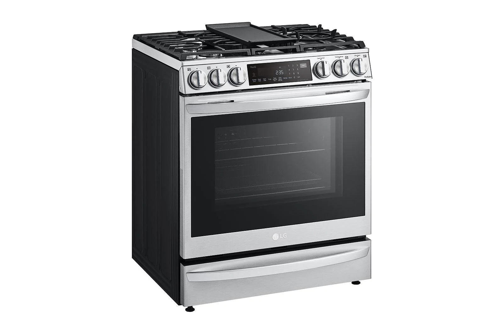 Lg LSGL6337F 6.3 cu. ft. Smart Gas Slide-in Range with InstaView® ProBake Convection®, Air Fry, and Air Sous Vide - Image 3