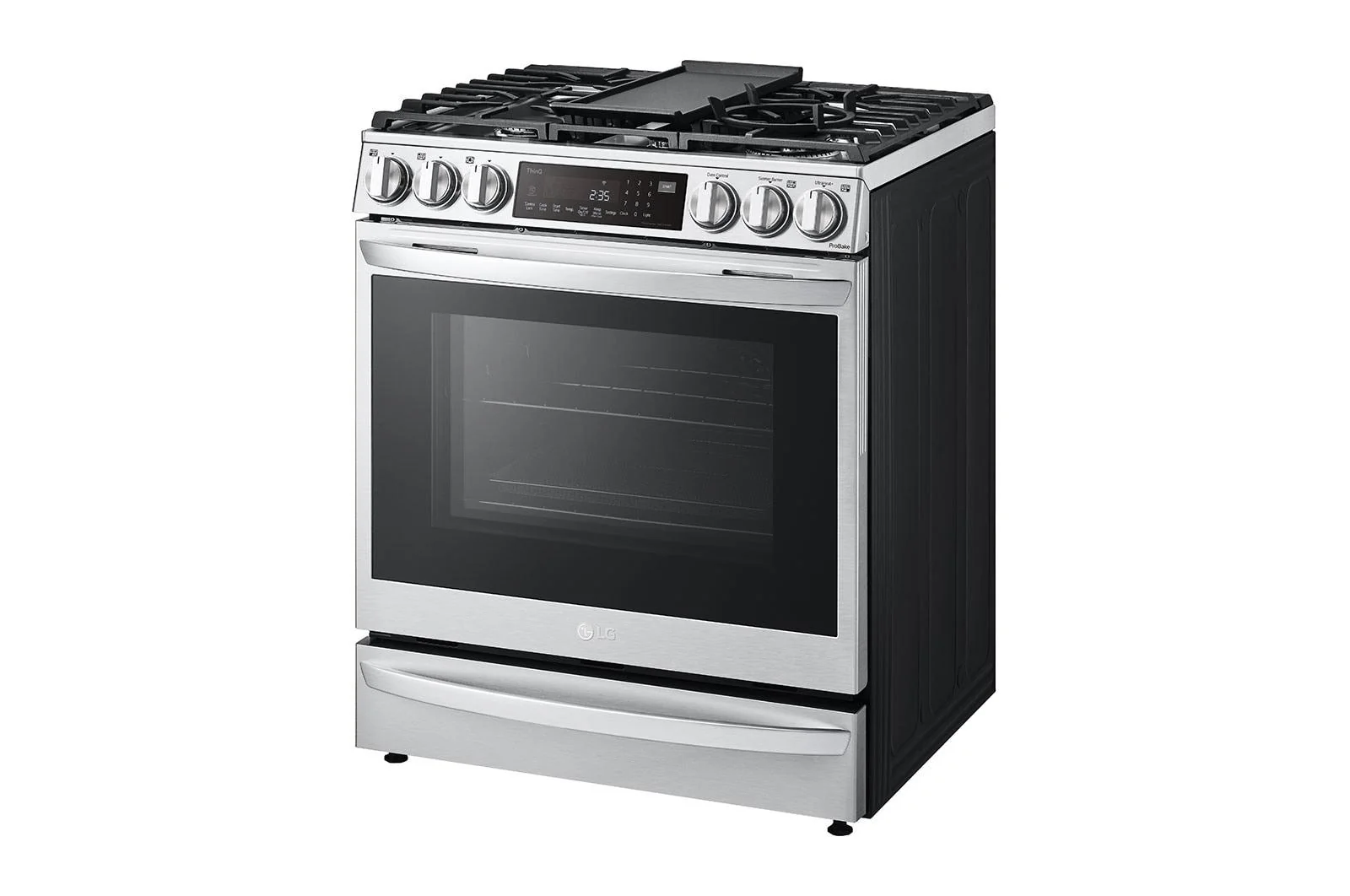 Lg LSGL6337F 6.3 cu. ft. Smart Gas Slide-in Range with InstaView® ProBake Convection®, Air Fry, and Air Sous Vide - Image 4