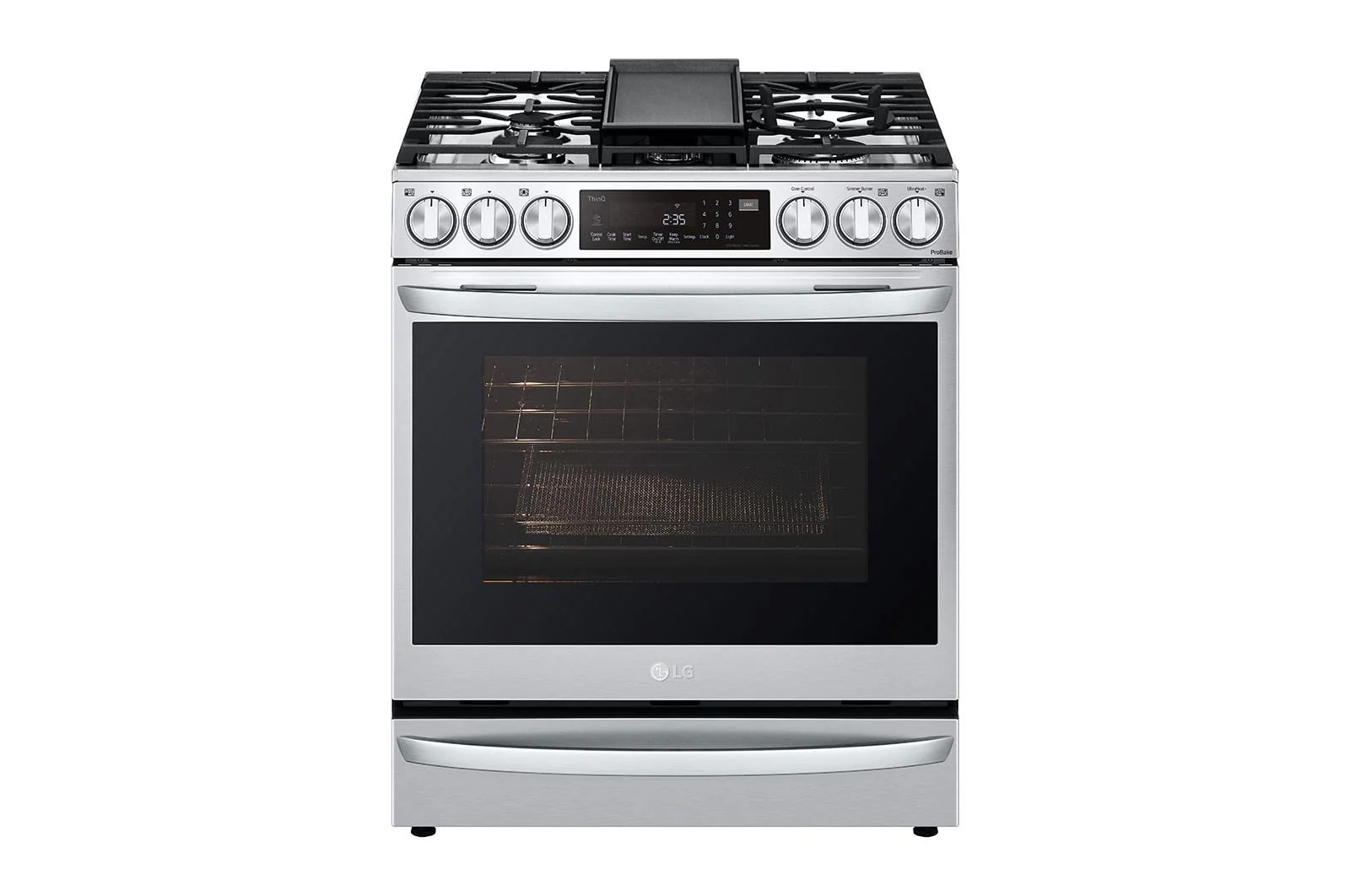 Lg LSGL6337F 6.3 cu. ft. Smart Gas Slide-in Range with InstaView® ProBake Convection®, Air Fry, and Air Sous Vide - Image 5