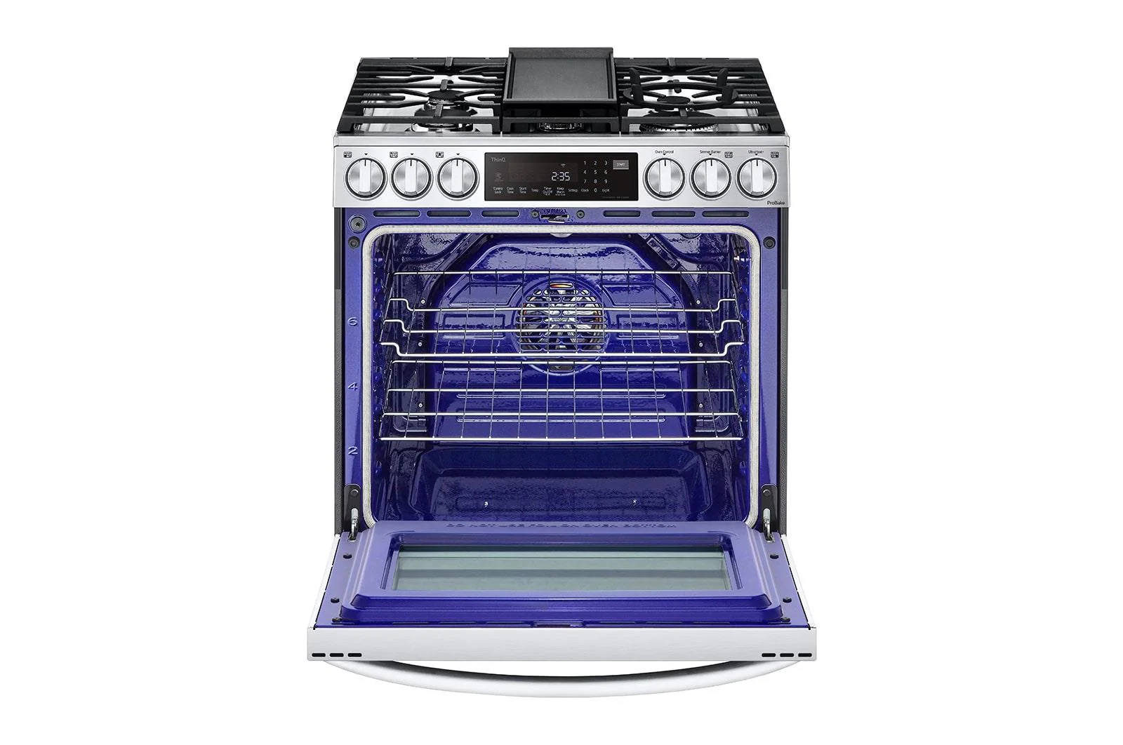 Lg LSGL6337F 6.3 cu. ft. Smart Gas Slide-in Range with InstaView® ProBake Convection®, Air Fry, and Air Sous Vide - Image 6