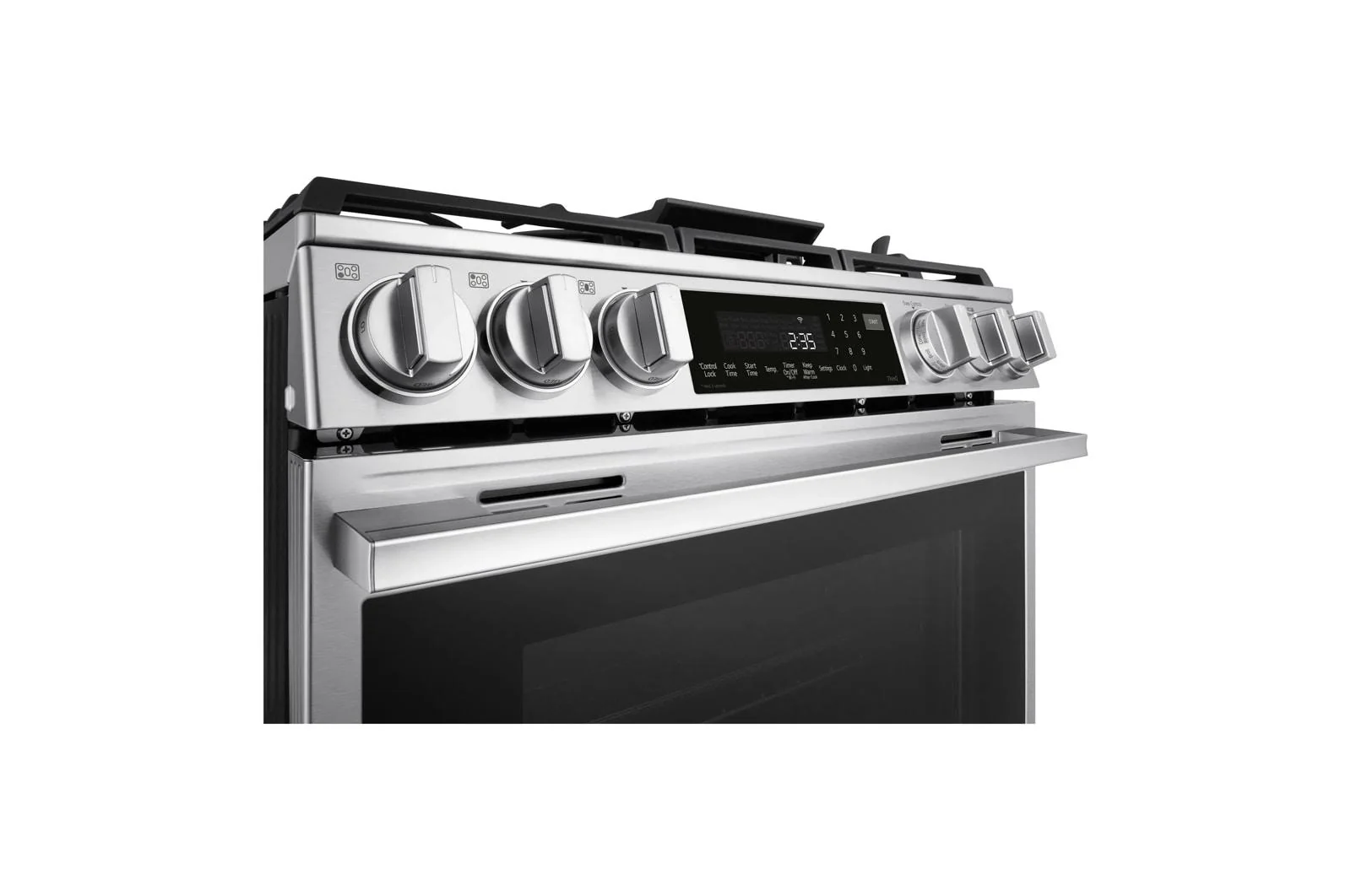 Lg LSGL6337X 6.3 cu ft. Smart Gas Slide-In Range with InstaView®, ProBake Convection®, and Air Fry - Image 10