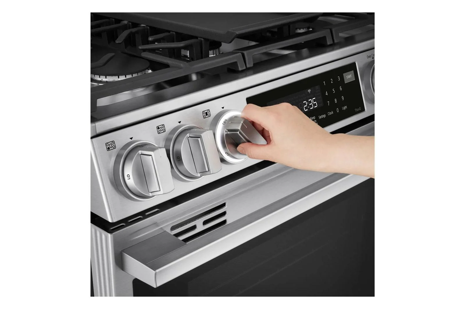 Lg LSGL6337X 6.3 cu ft. Smart Gas Slide-In Range with InstaView®, ProBake Convection®, and Air Fry - Image 11
