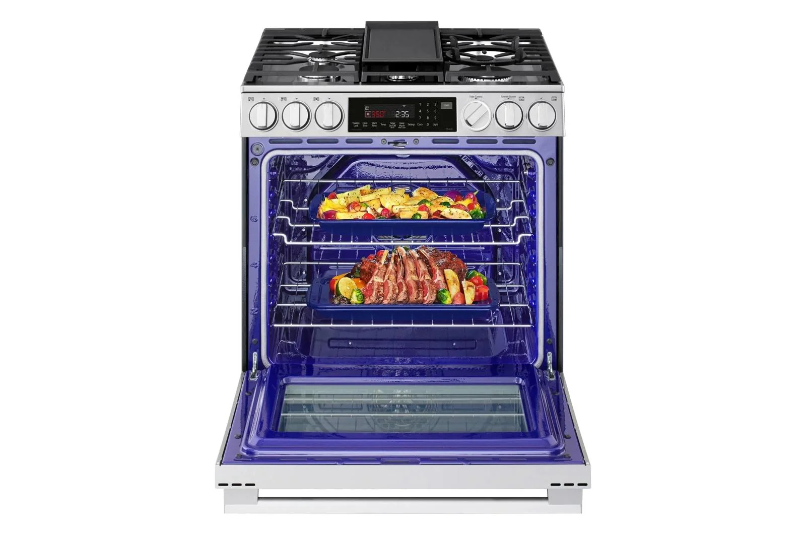 Lg LSGL6337X 6.3 cu ft. Smart Gas Slide-In Range with InstaView®, ProBake Convection®, and Air Fry - Image 13