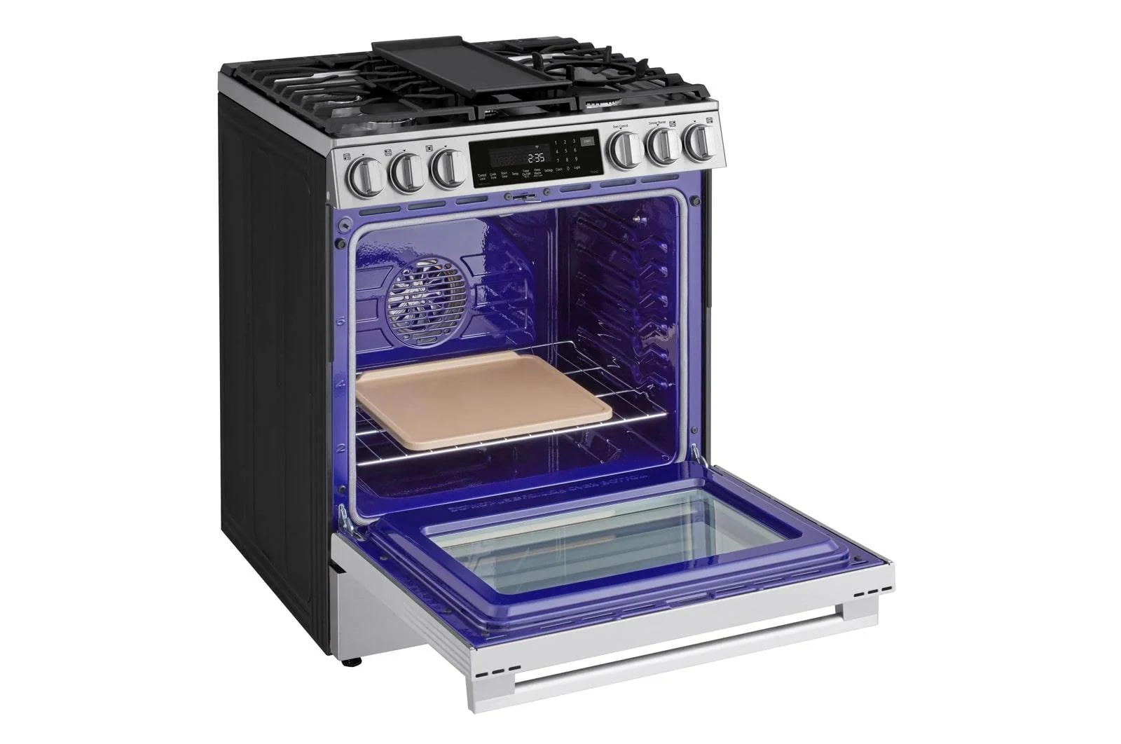 Lg LSGL6337X 6.3 cu ft. Smart Gas Slide-In Range with InstaView®, ProBake Convection®, and Air Fry - Image 15