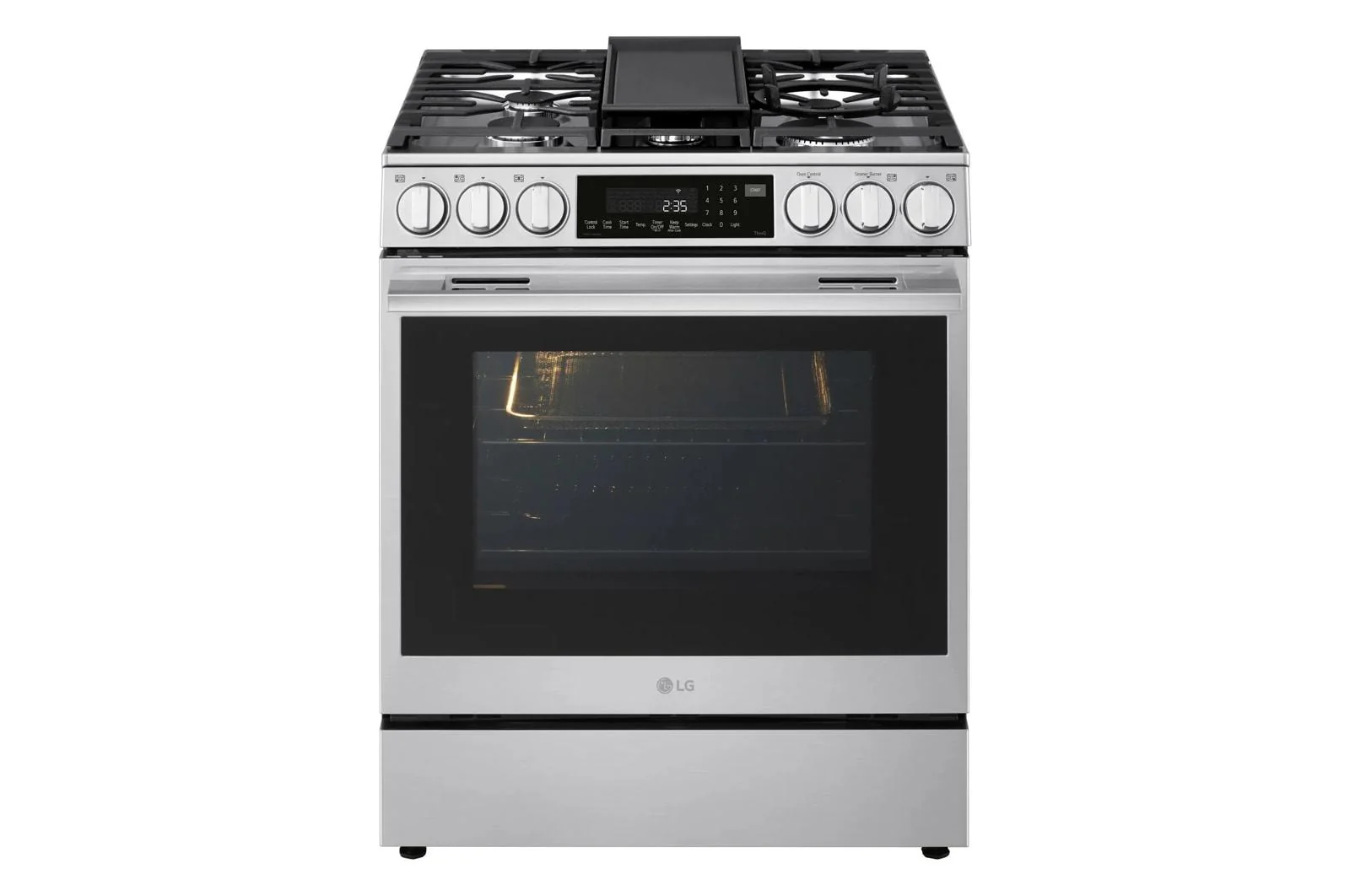 Lg LSGL6337X 6.3 cu ft. Smart Gas Slide-In Range with InstaView®, ProBake Convection®, and Air Fry - Image 4