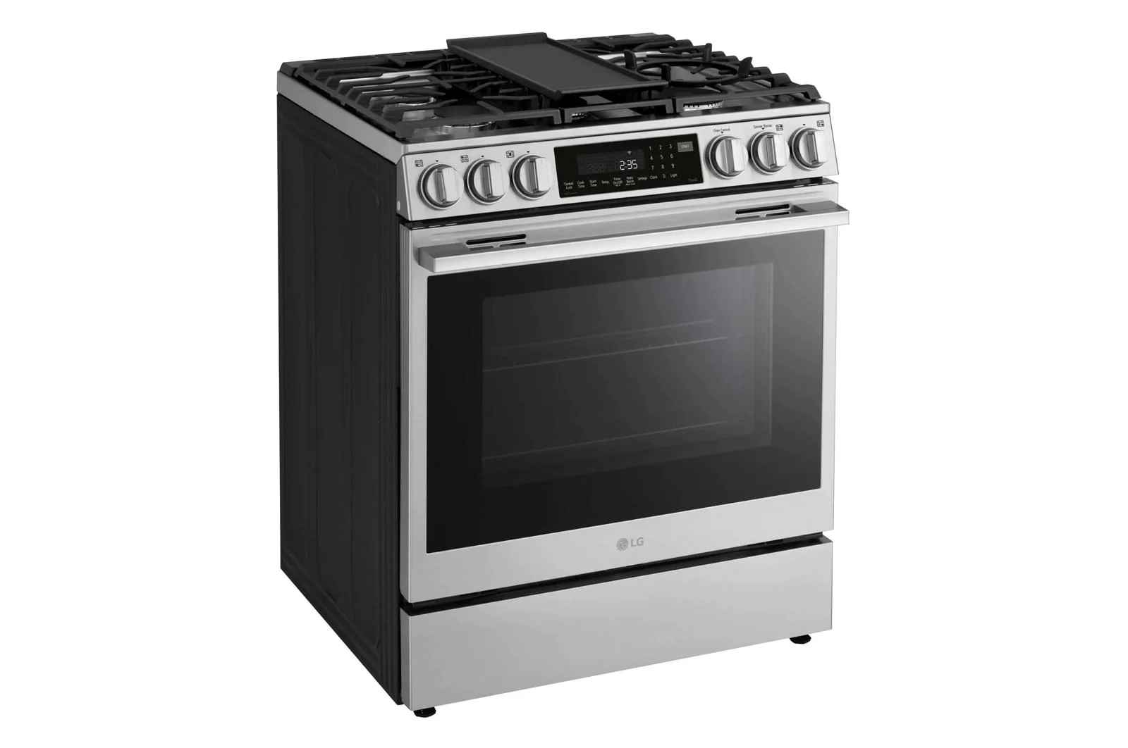 Lg LSGL6337X 6.3 cu ft. Smart Gas Slide-In Range with InstaView®, ProBake Convection®, and Air Fry - Image 5