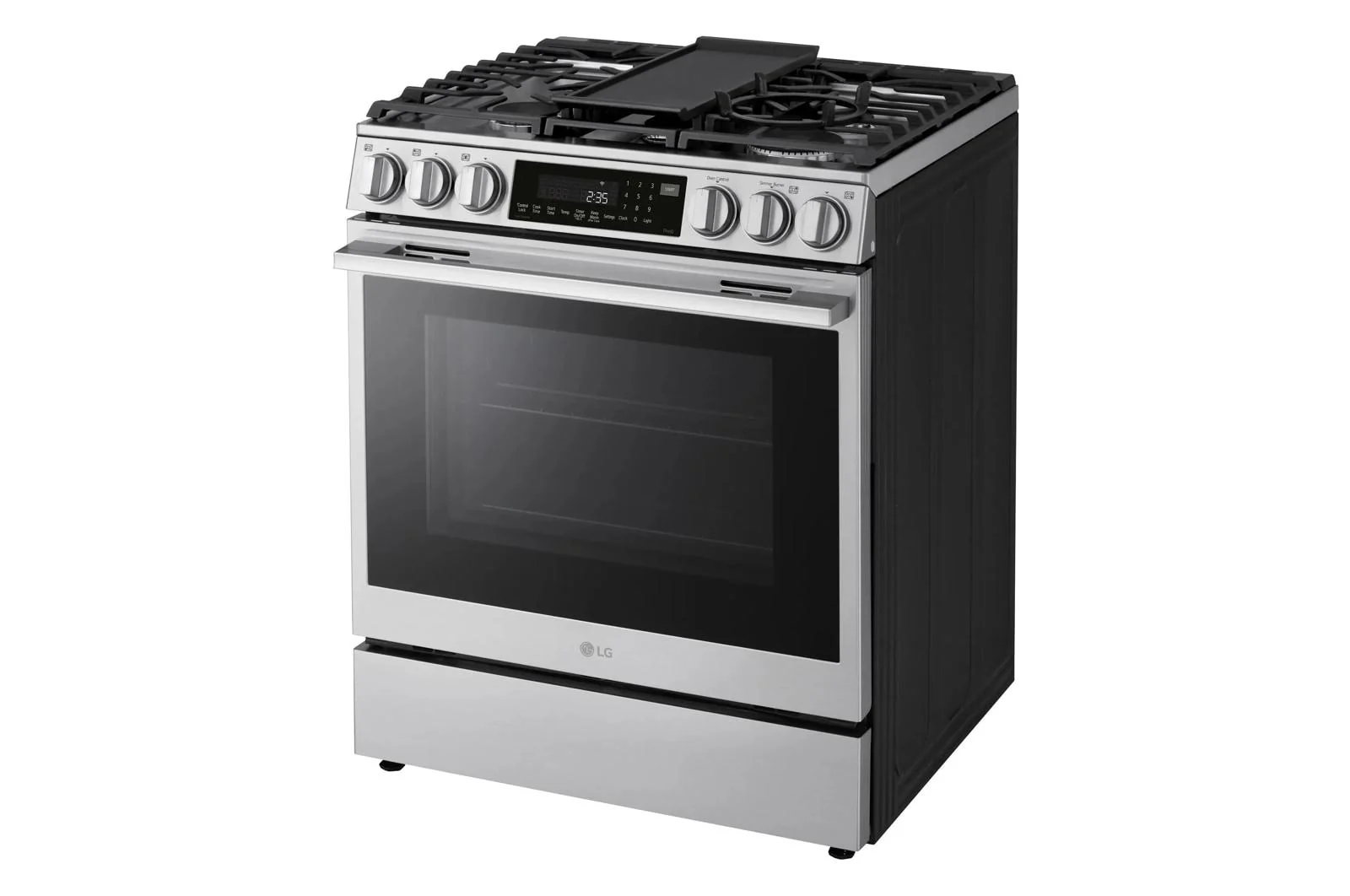 Lg LSGL6337X 6.3 cu ft. Smart Gas Slide-In Range with InstaView®, ProBake Convection®, and Air Fry - Image 6