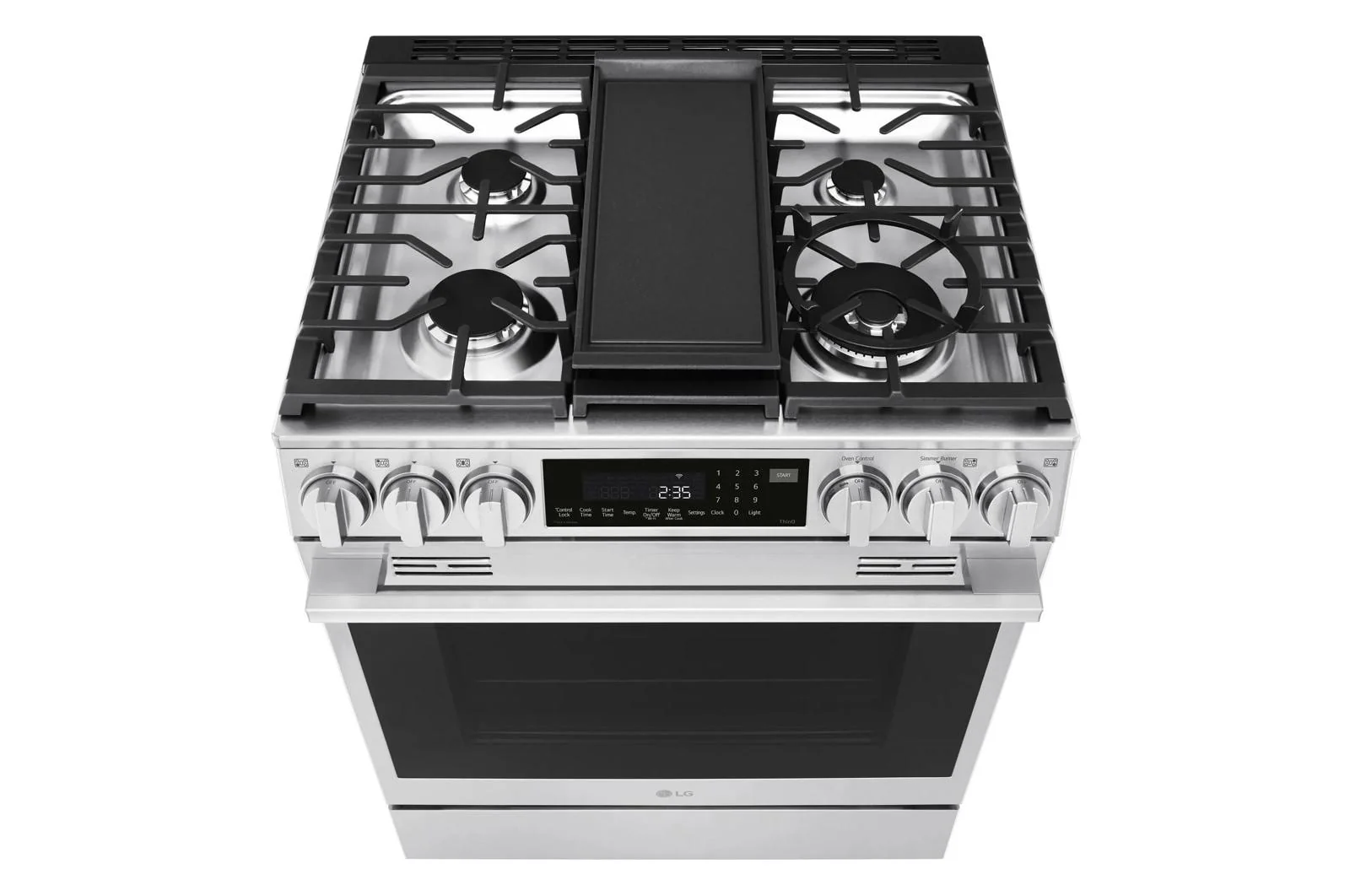 Lg LSGL6337X 6.3 cu ft. Smart Gas Slide-In Range with InstaView®, ProBake Convection®, and Air Fry - Image 7