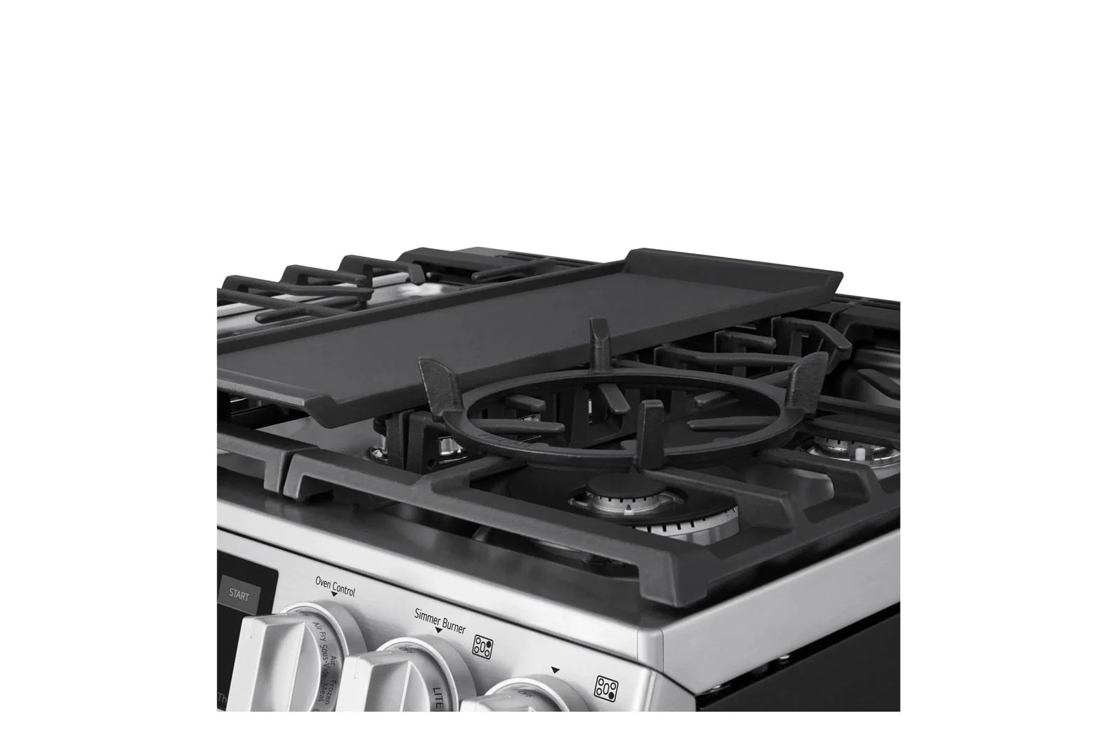 Lg LSGL6337X 6.3 cu ft. Smart Gas Slide-In Range with InstaView®, ProBake Convection®, and Air Fry - Image 9