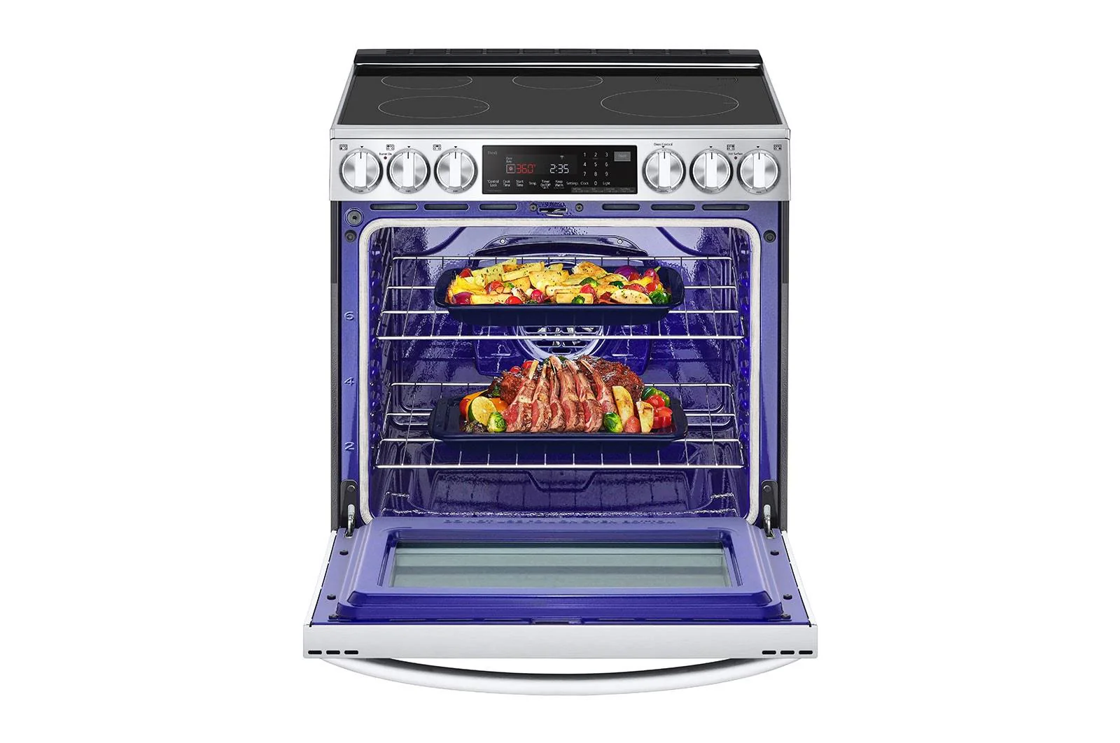 Lg 6.3 cu. ft. Smart Induction Slide-in Range with InstaView®, ProBake Convection®, Air Fry, and Air Sous Vide - Image 5