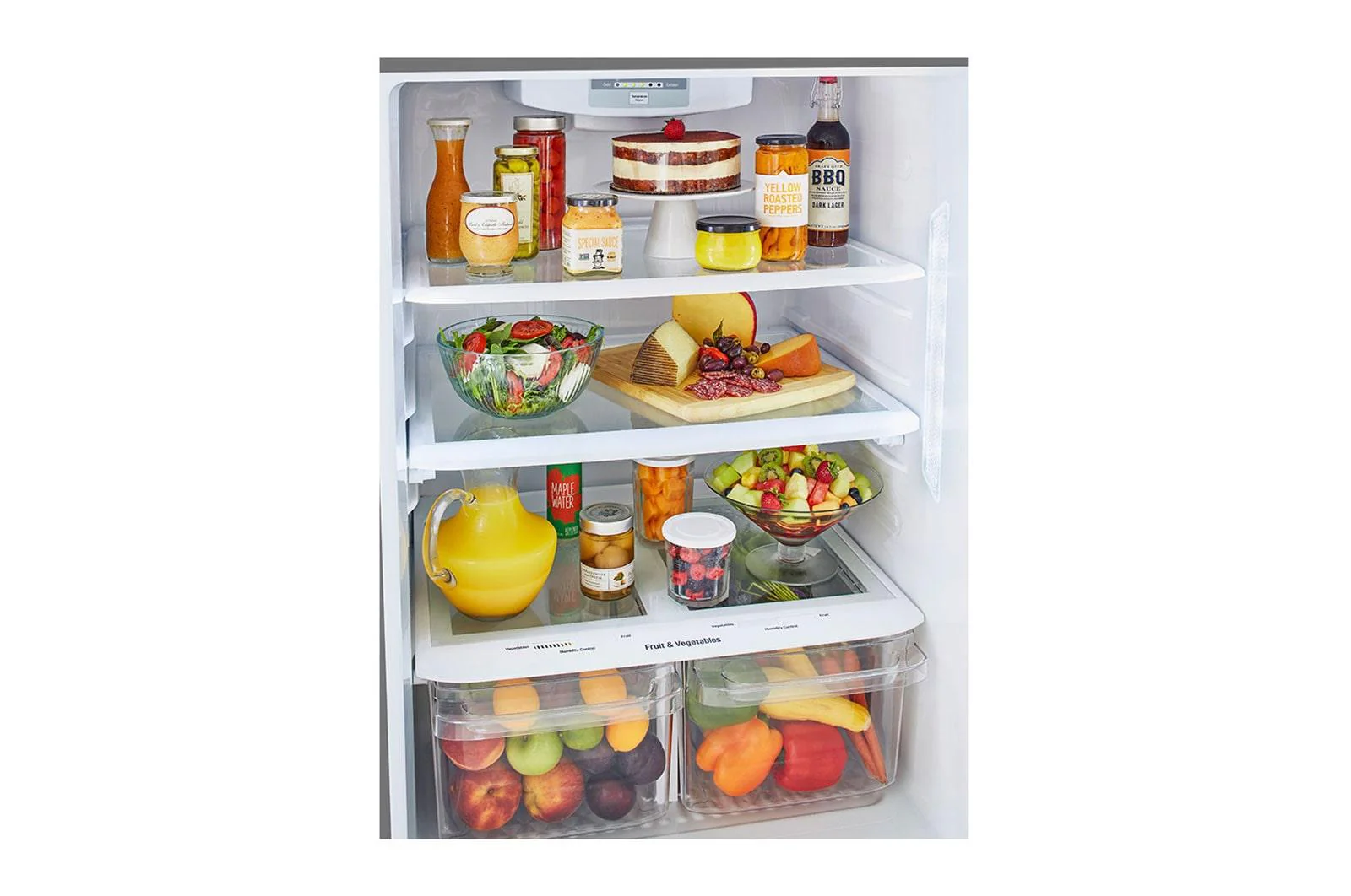 Lg LTCS20020S 20 cu. ft. 30 Inch Wide Top Freezer Refrigerator - Stainless Steel - Image 4