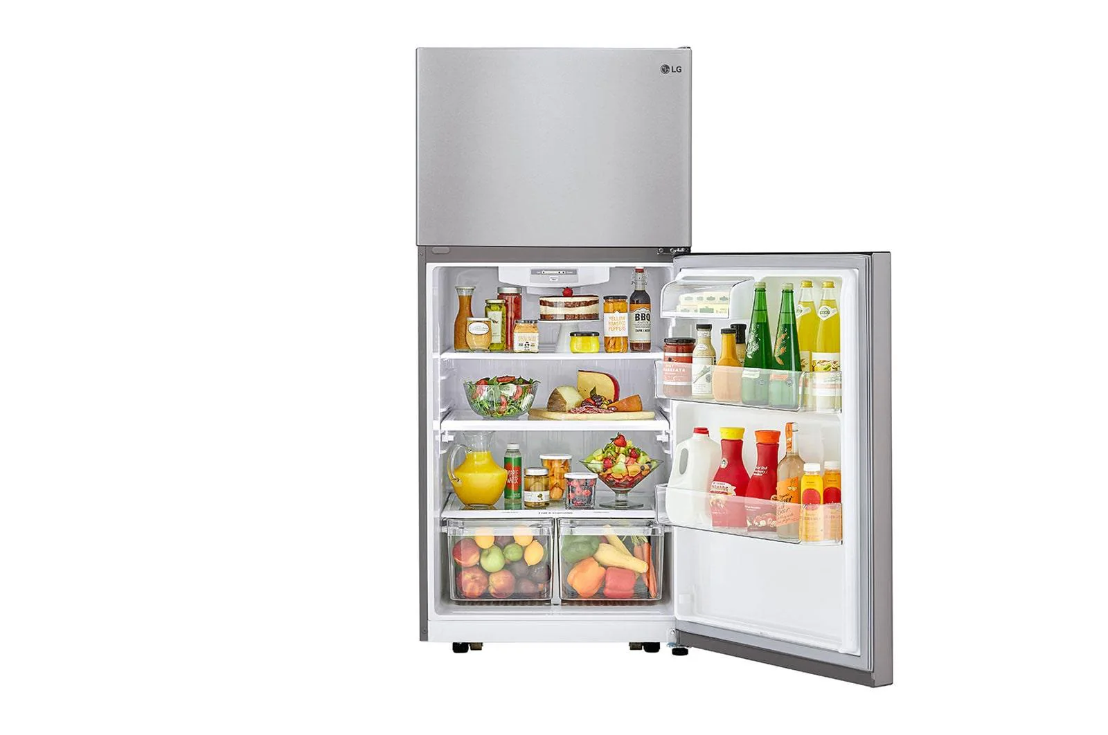 Lg LTCS20020S 20 cu. ft. 30 Inch Wide Top Freezer Refrigerator - Stainless Steel - Image 6