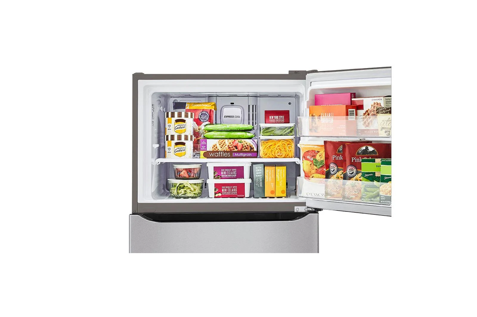 Lg LTCS20020S 20 cu. ft. 30 Inch Wide Top Freezer Refrigerator - Stainless Steel - Image 7