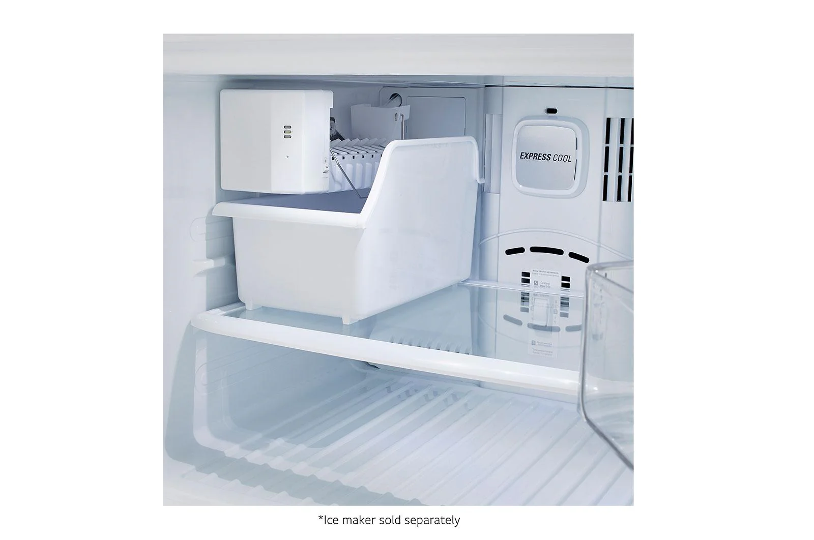 Lg LTCS20020S 20 cu. ft. 30 Inch Wide Top Freezer Refrigerator - Stainless Steel - Image 8
